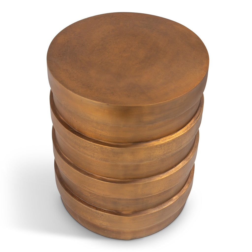 Elements - Turin - Accent Stool - Vintage Copper