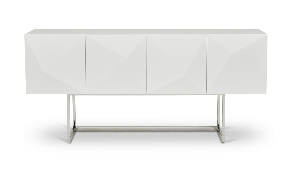 IE Series - Cube Buffet - High Gloss White
