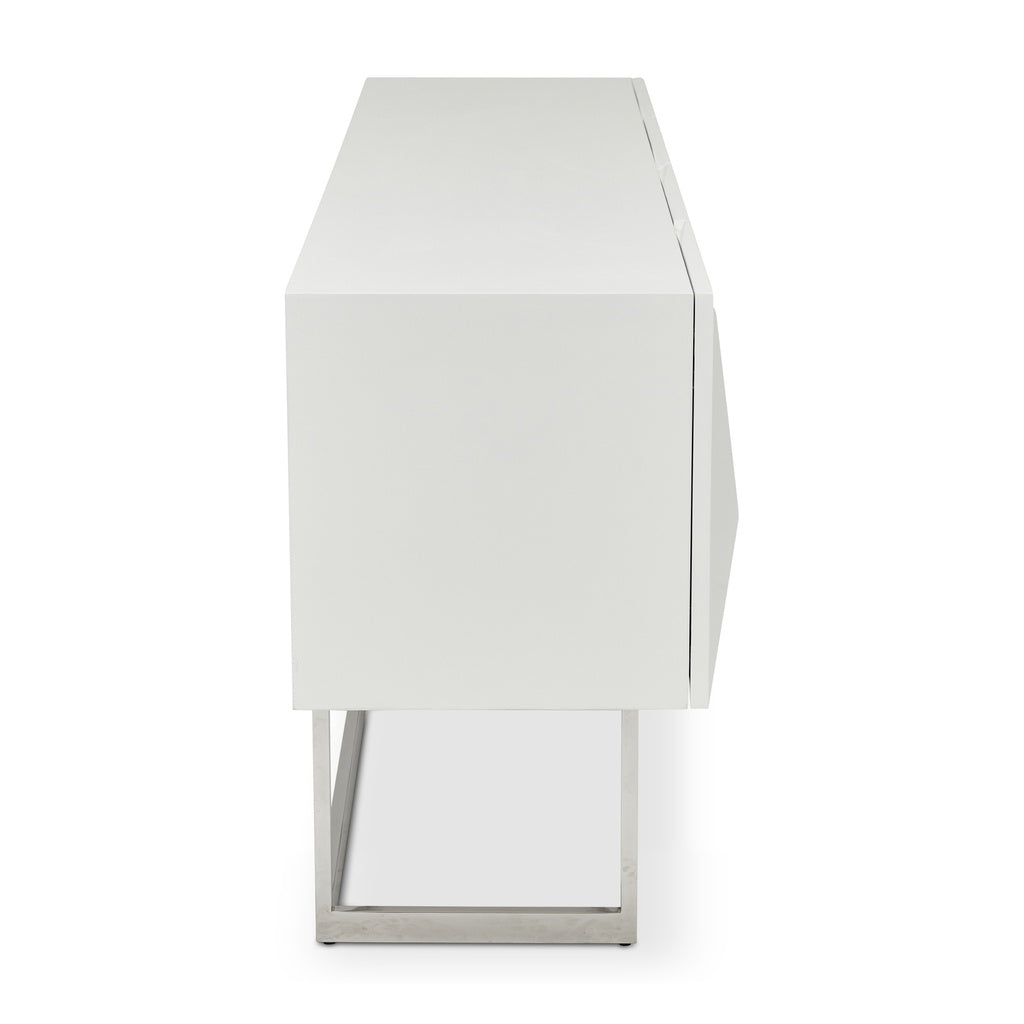 IE Series - Cube Buffet - High Gloss White