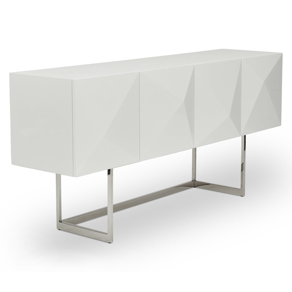 IE Series - Cube Buffet - High Gloss White