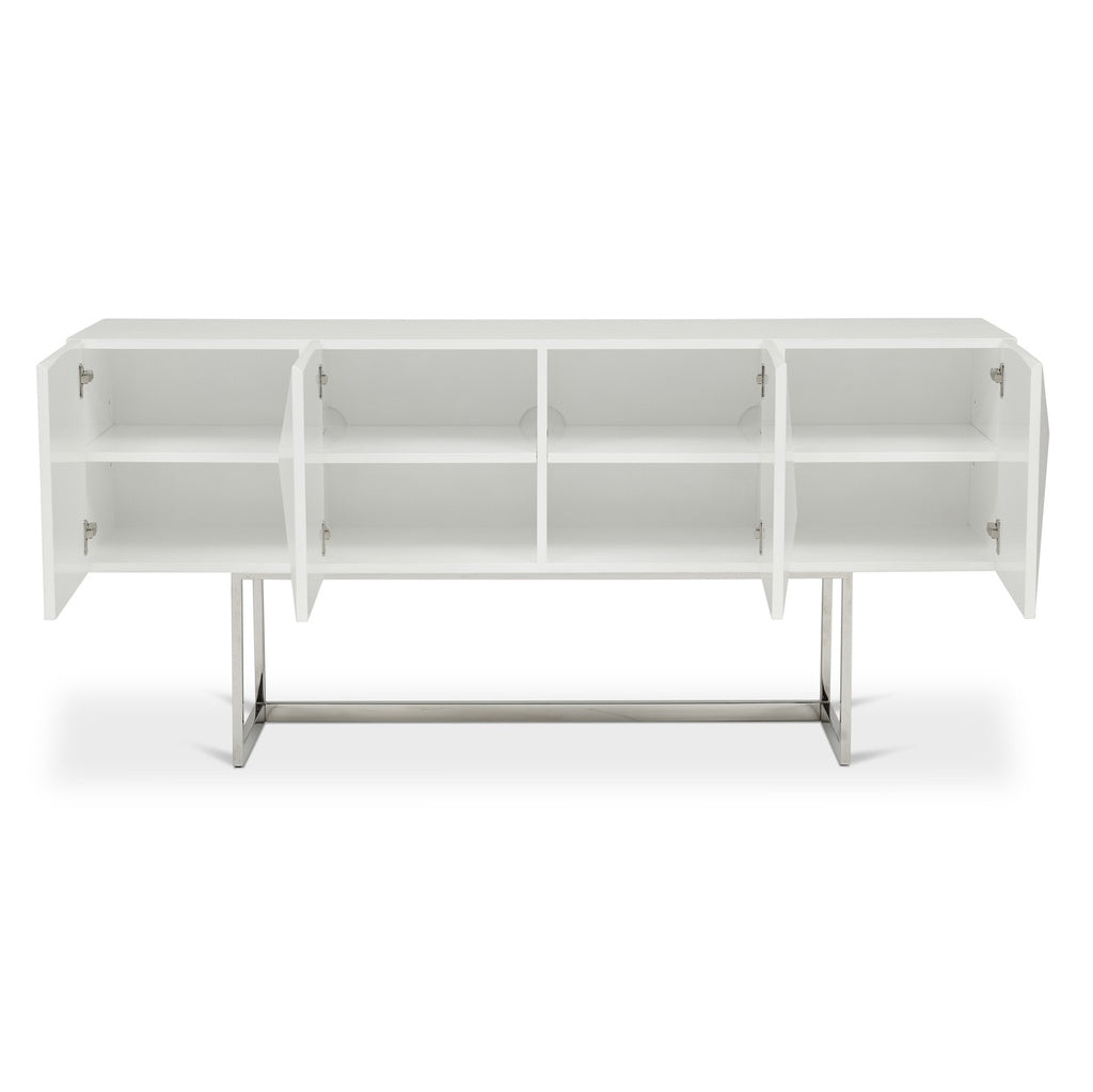 IE Series - Cube Buffet - High Gloss White