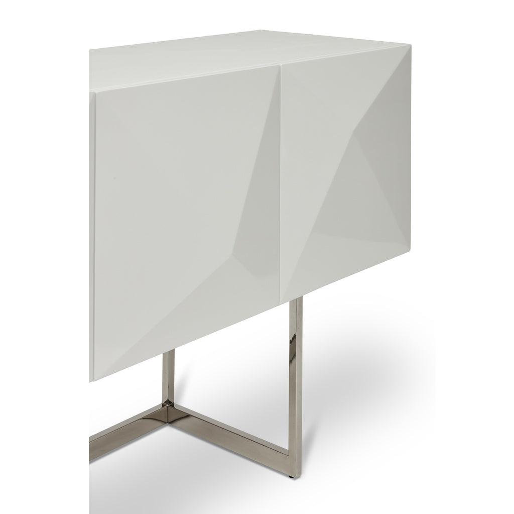 IE Series - Cube Buffet - High Gloss White