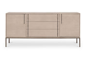 IE Series - Holly Buffet - Taupe Grey - Gun Metal Base