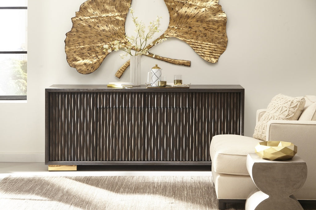 IE Series - Madison Buffet - Charcoal - Gold Base