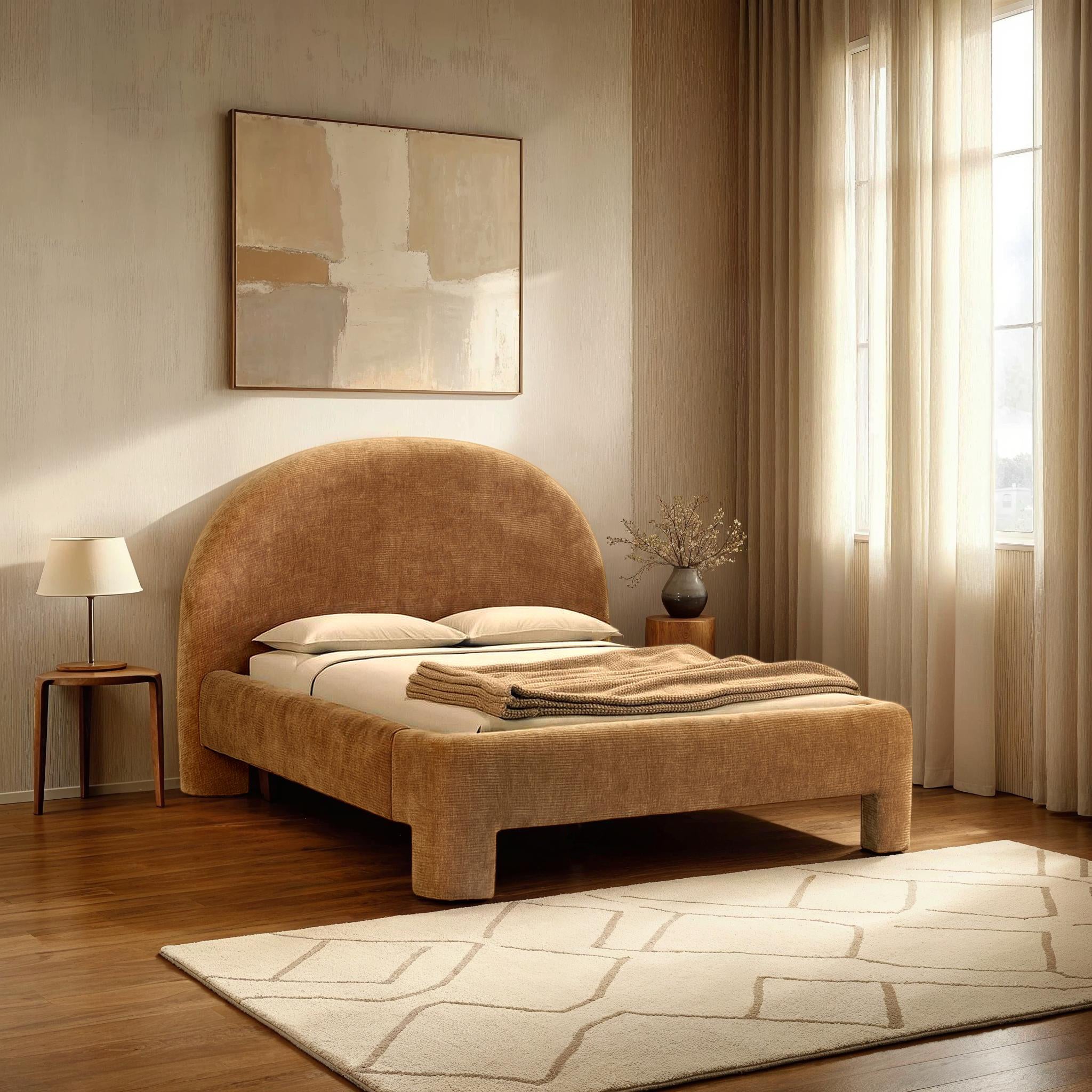Nina Queen Bed - Chai - Central Designs
