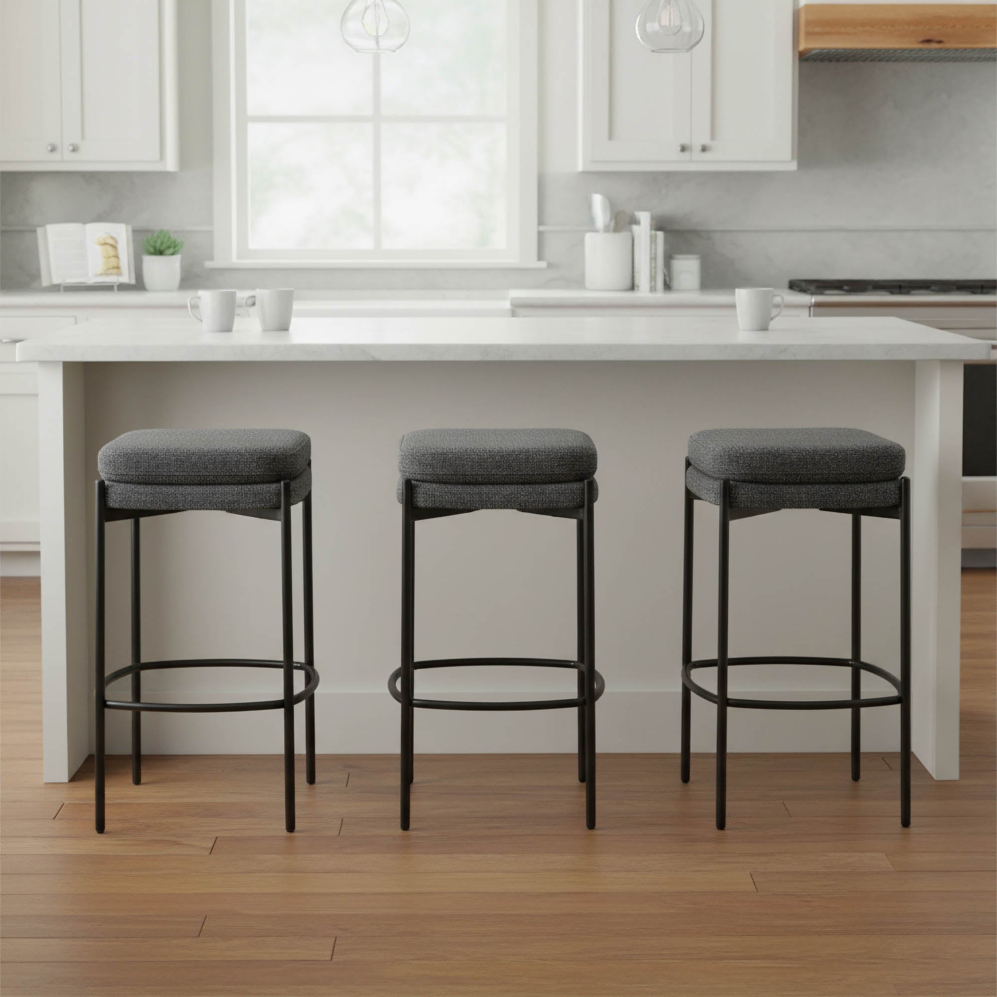 Nina Counter Stool - Chunky Grey