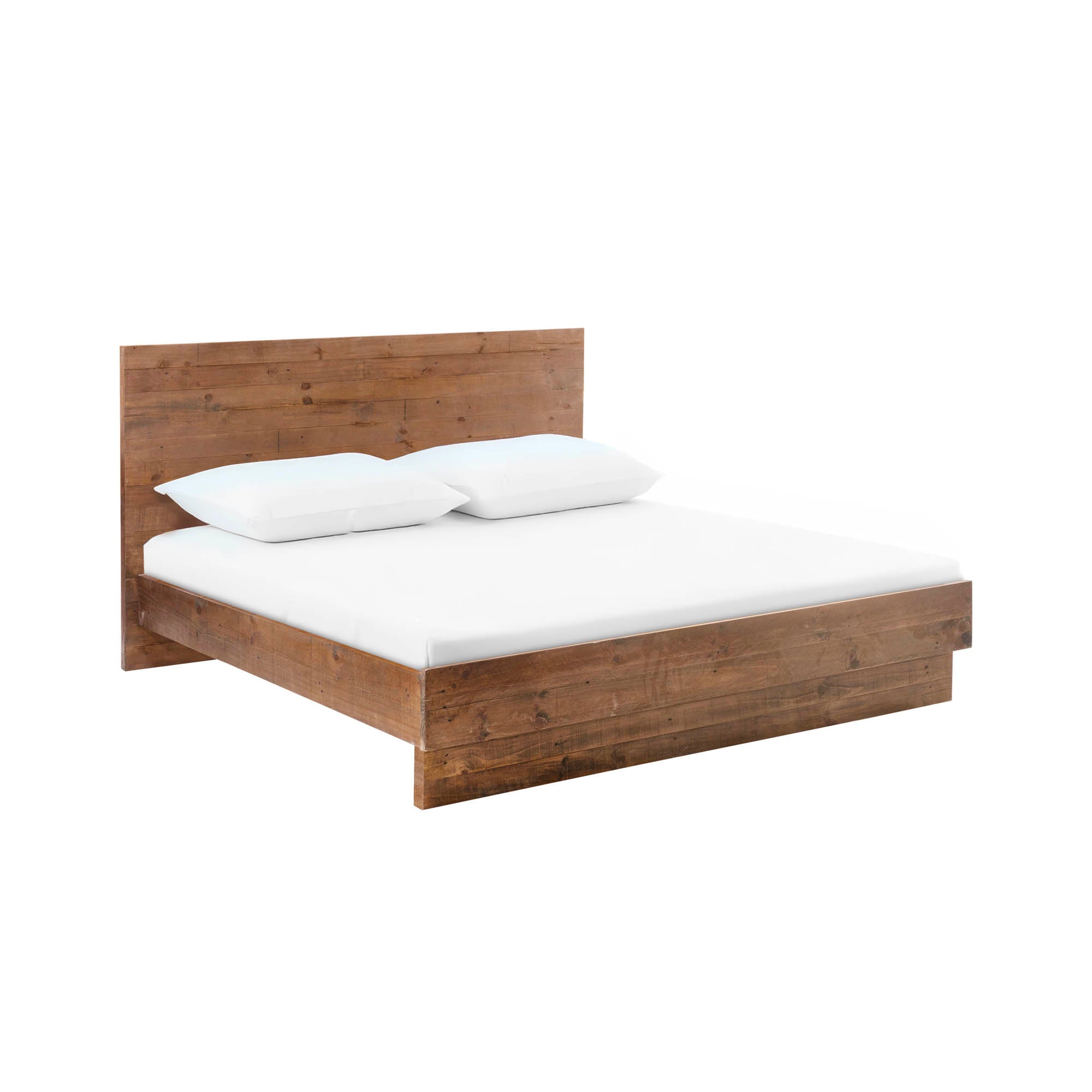 Nevada Queen Bed - Dark Driftwood - Central Designs