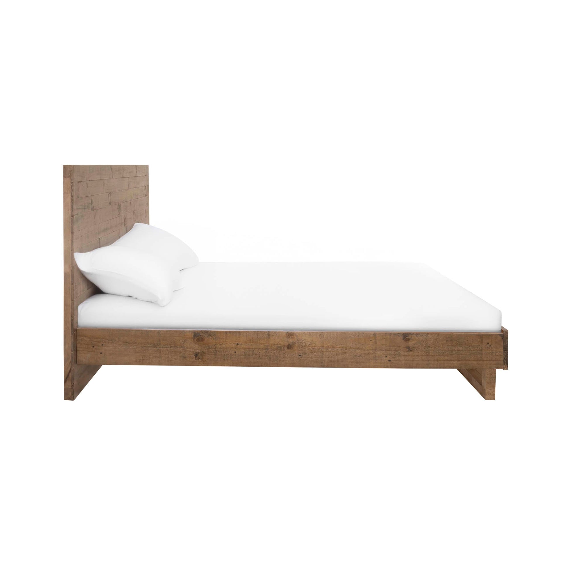 Nevada Queen Bed - Dark Driftwood - Central Designs