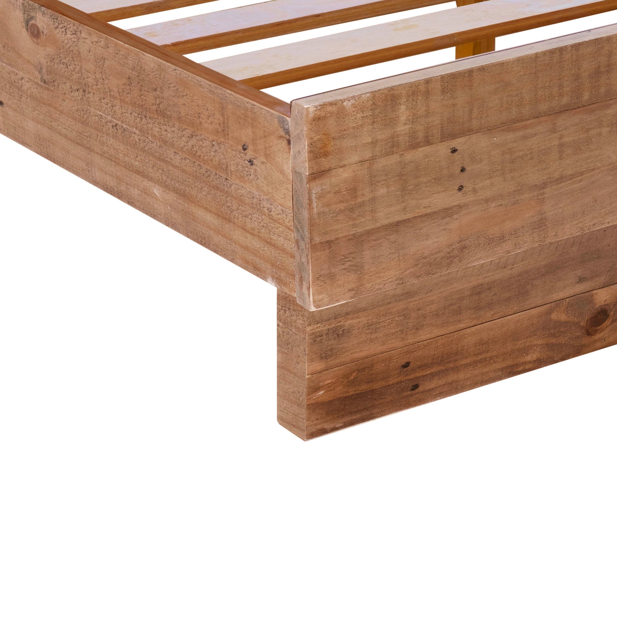 Nevada Queen Bed - Dark Driftwood - Central Designs