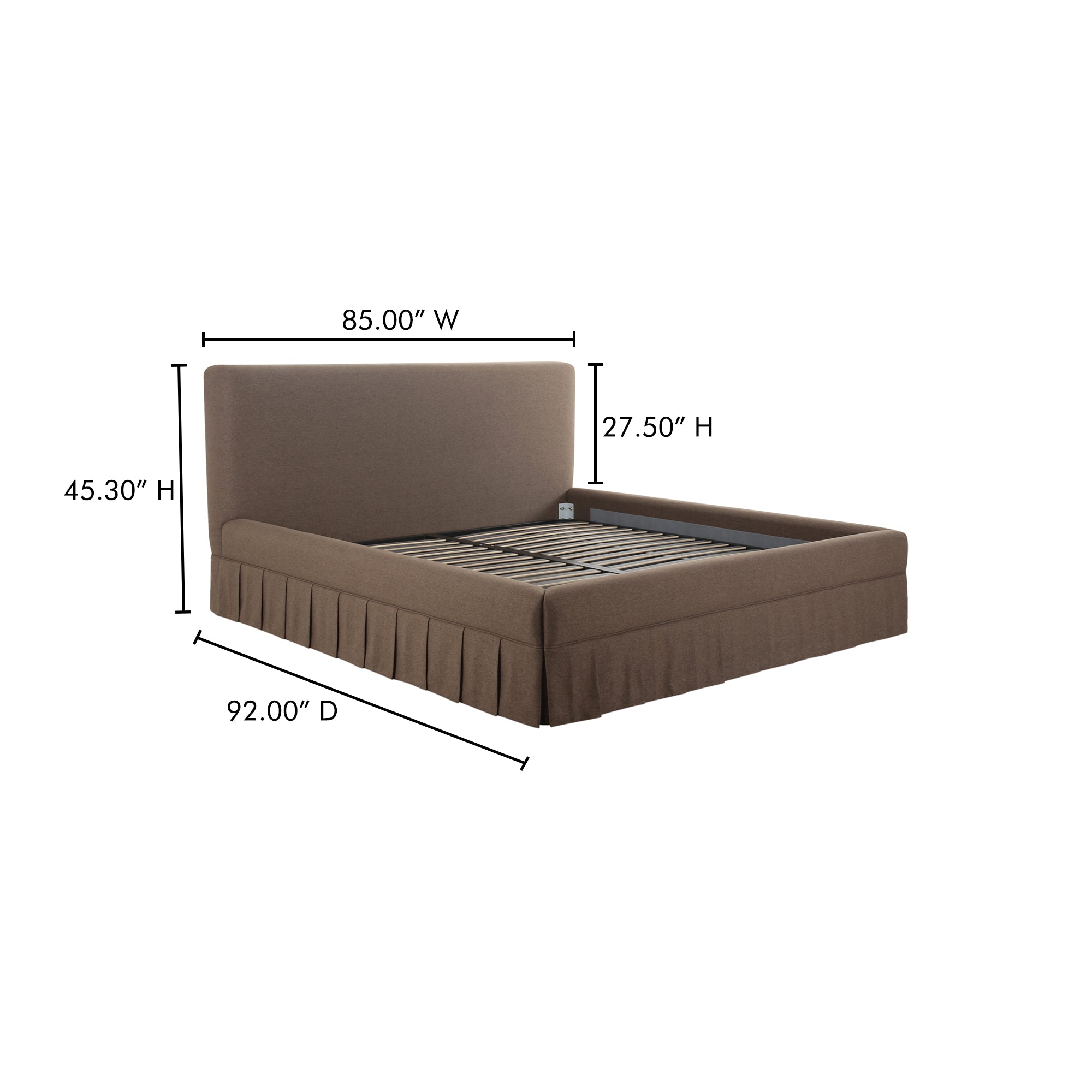 Maren King Bed Brown