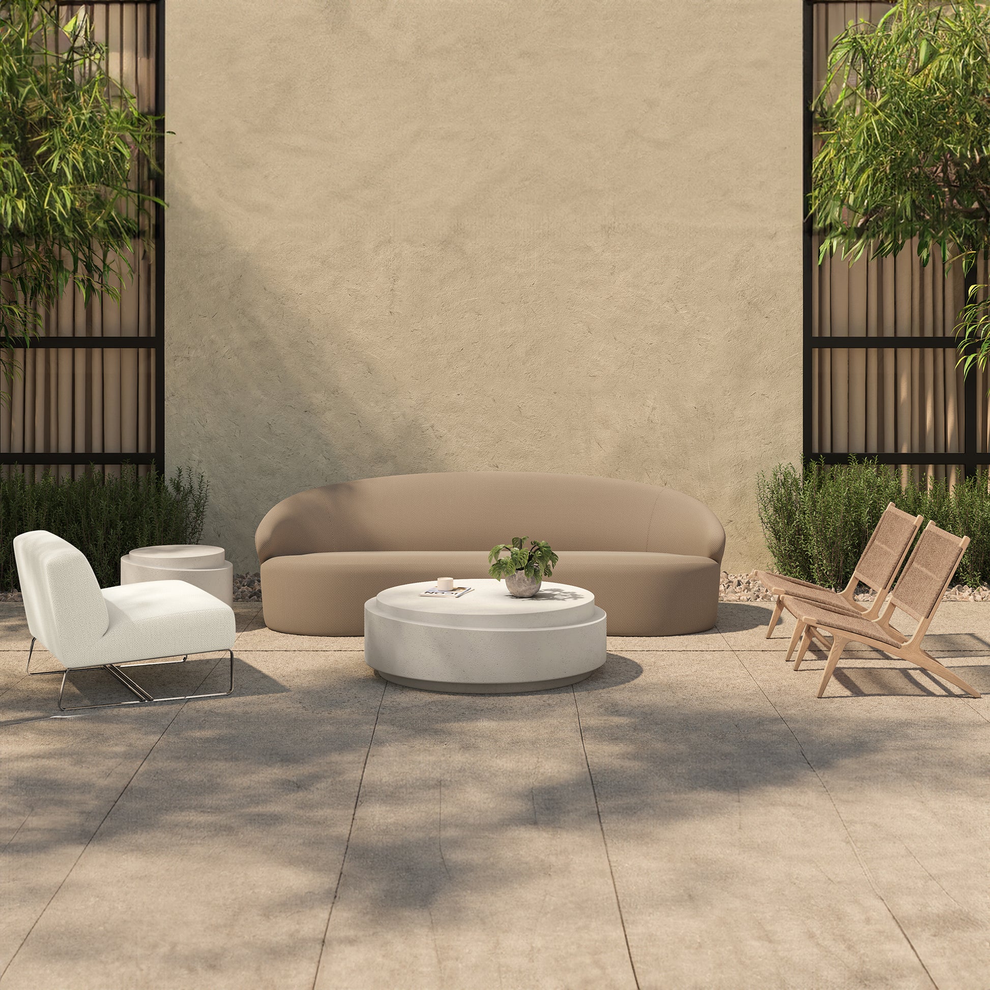 Cove Outdoor Sofa Taupe - Central Designs