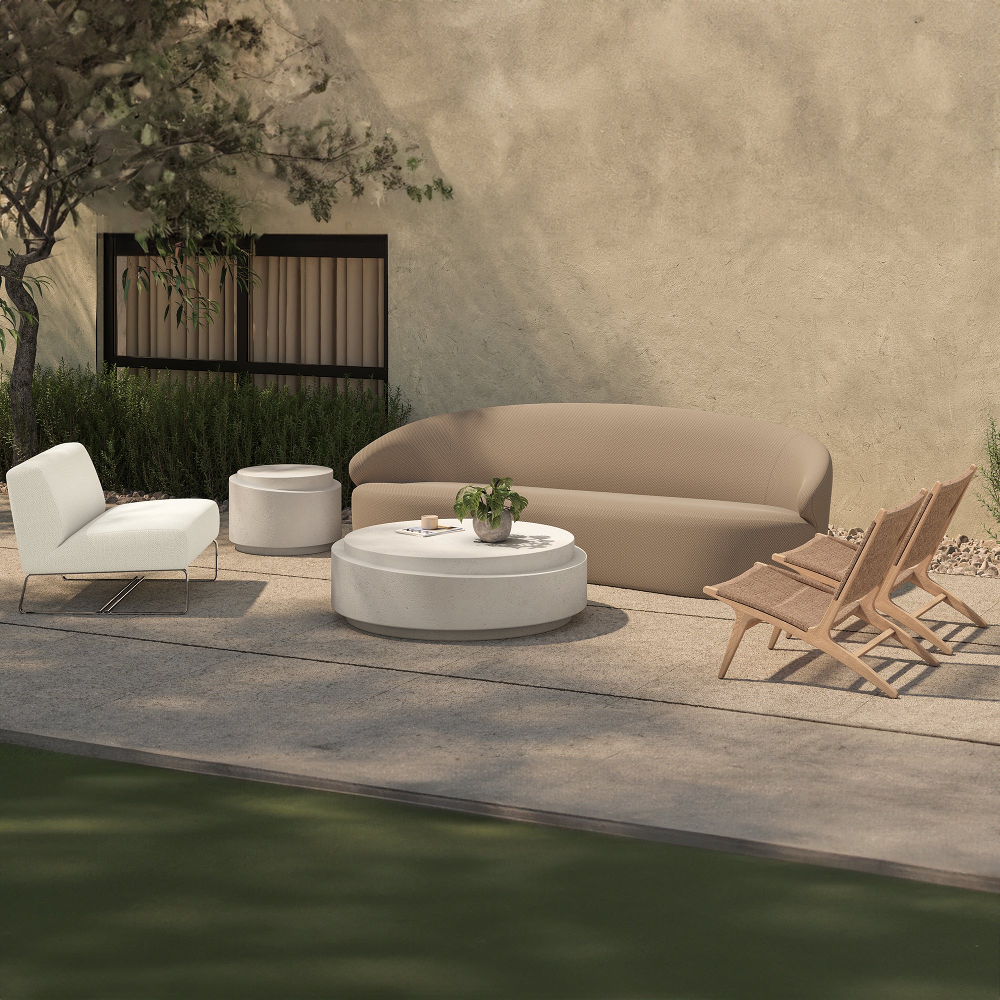 Cove Outdoor Sofa Taupe - Central Designs