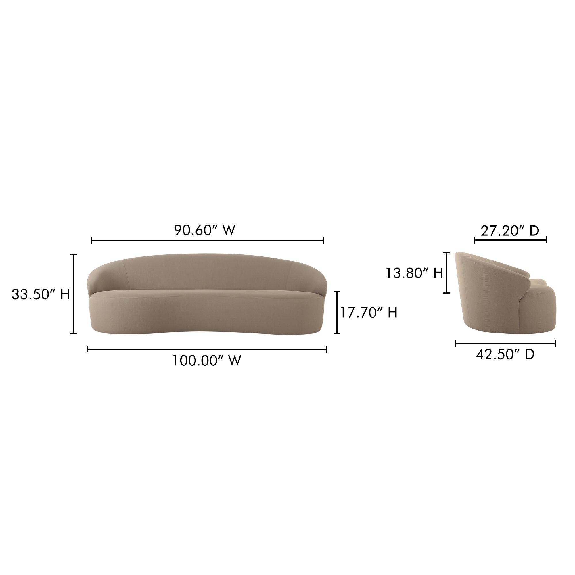 Cove Outdoor Sofa Taupe - Central Designs