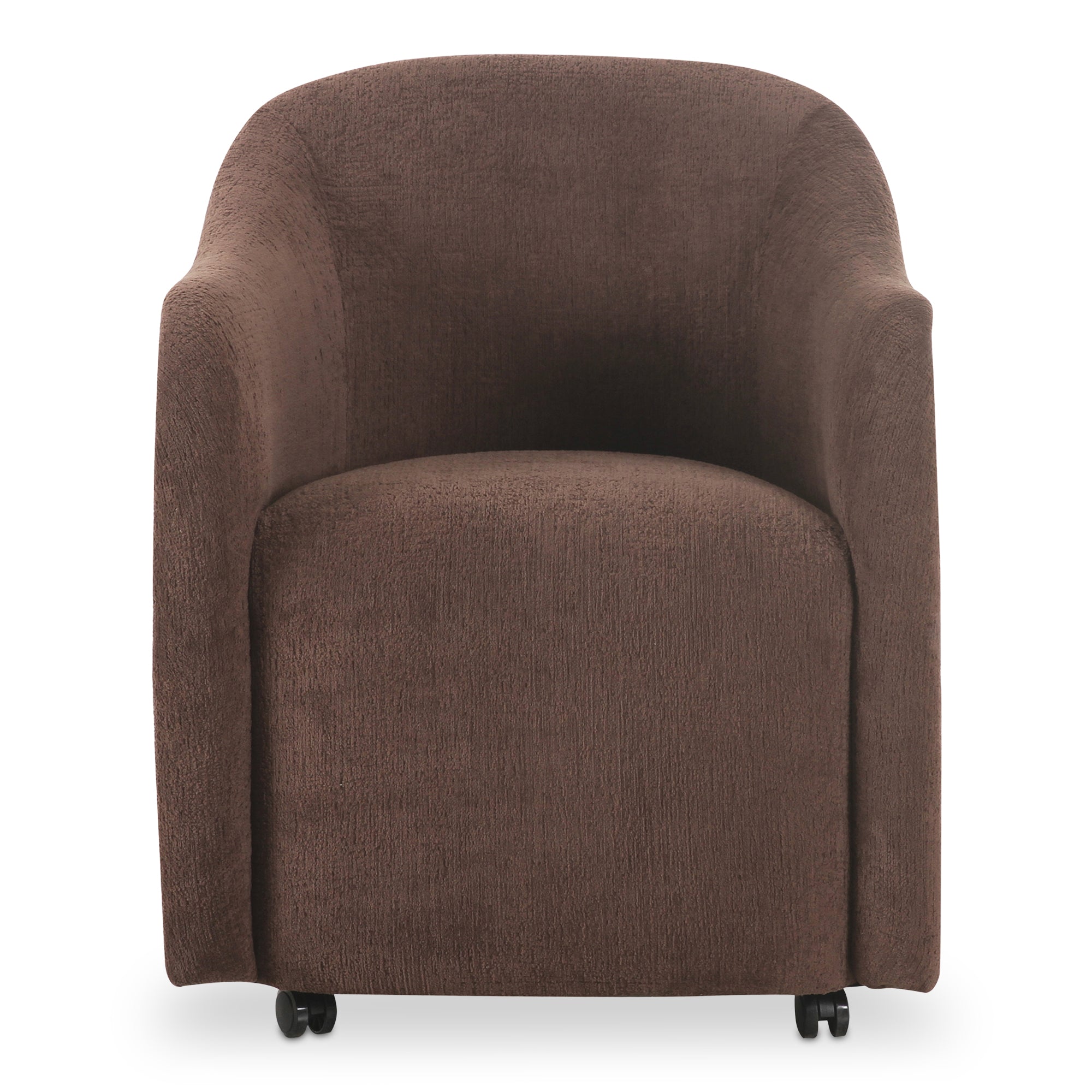 Drava Rolling Dining Chair Dark Brown - Central Designs