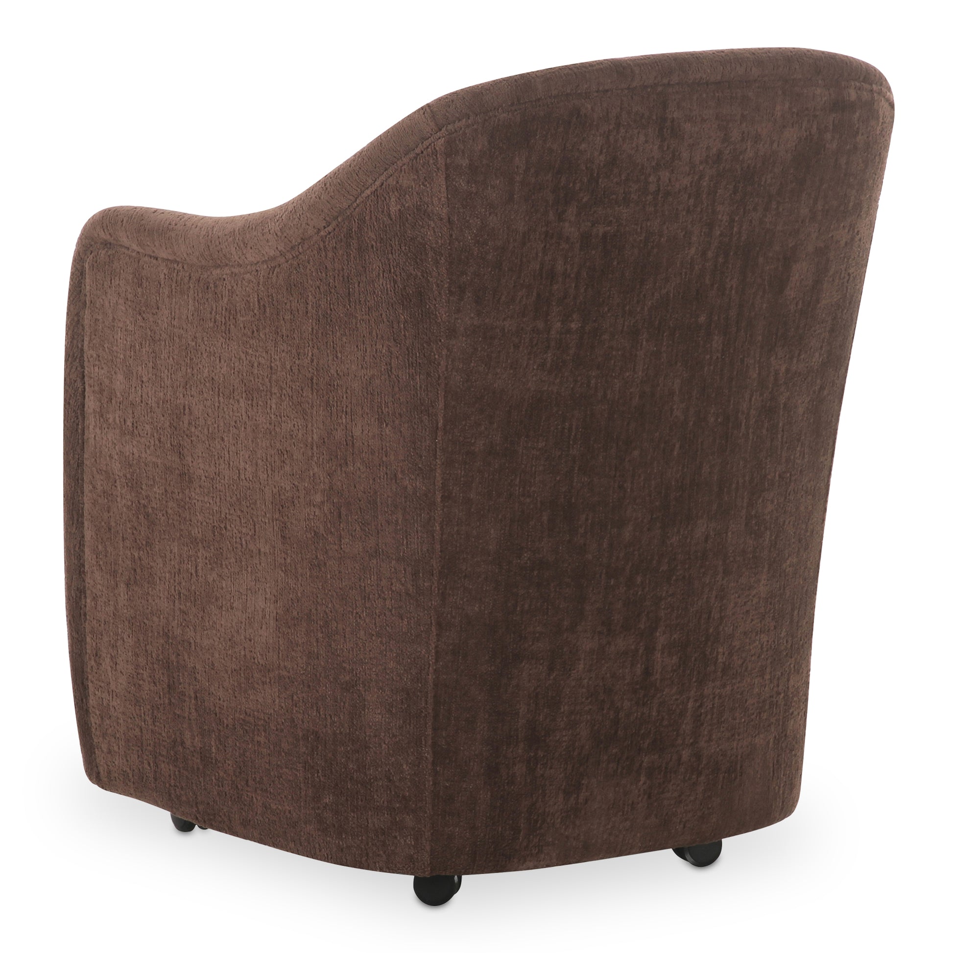 Drava Rolling Dining Chair Dark Brown - Central Designs