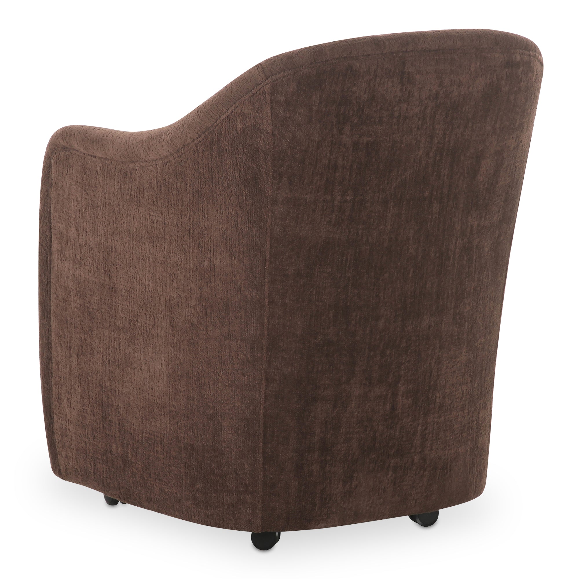 Drava Rolling Dining Chair Dark Brown - Central Designs