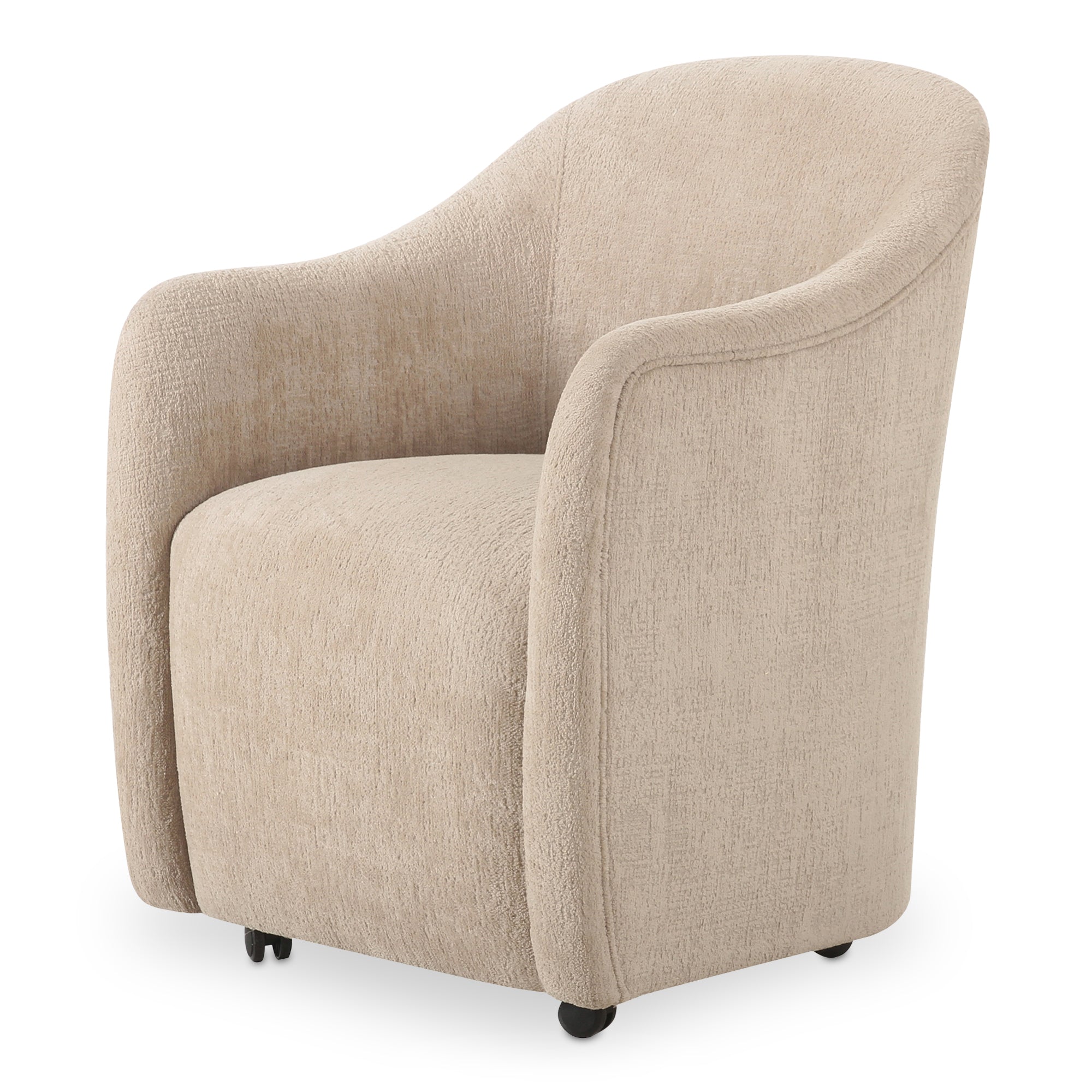 Drava Rolling Dining Chair Beige - Central Designs