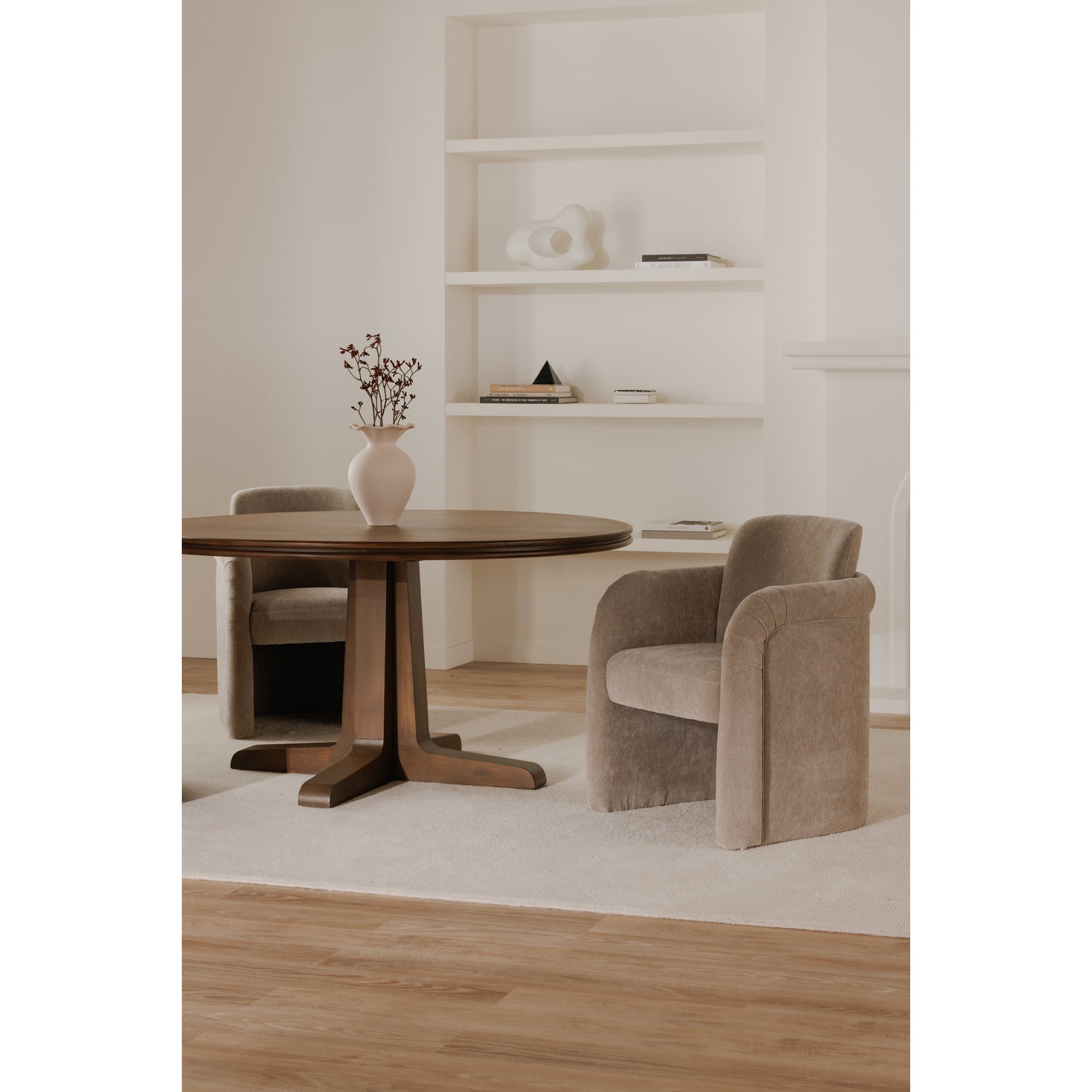 Mesto Rolling Dining Chair Taupe - Central Designs
