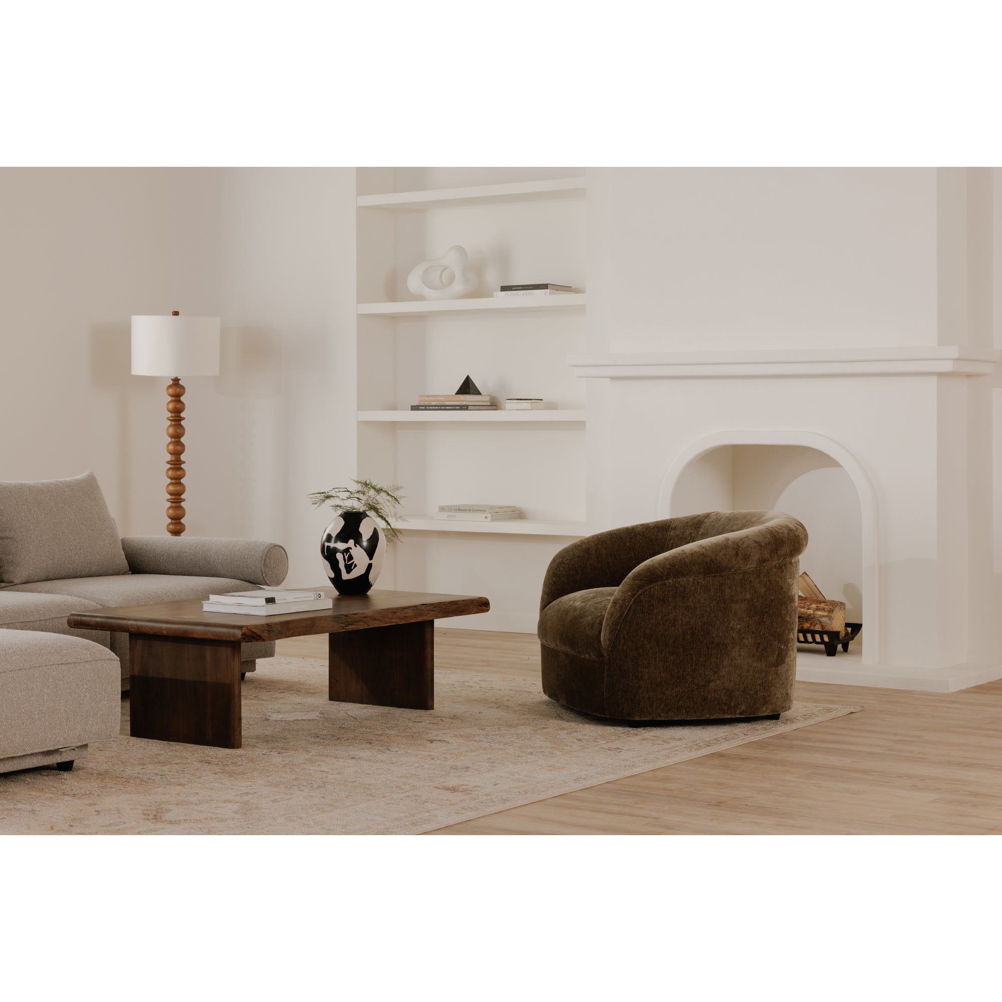 Thora Lounge Chair Dark Green - Central Designs