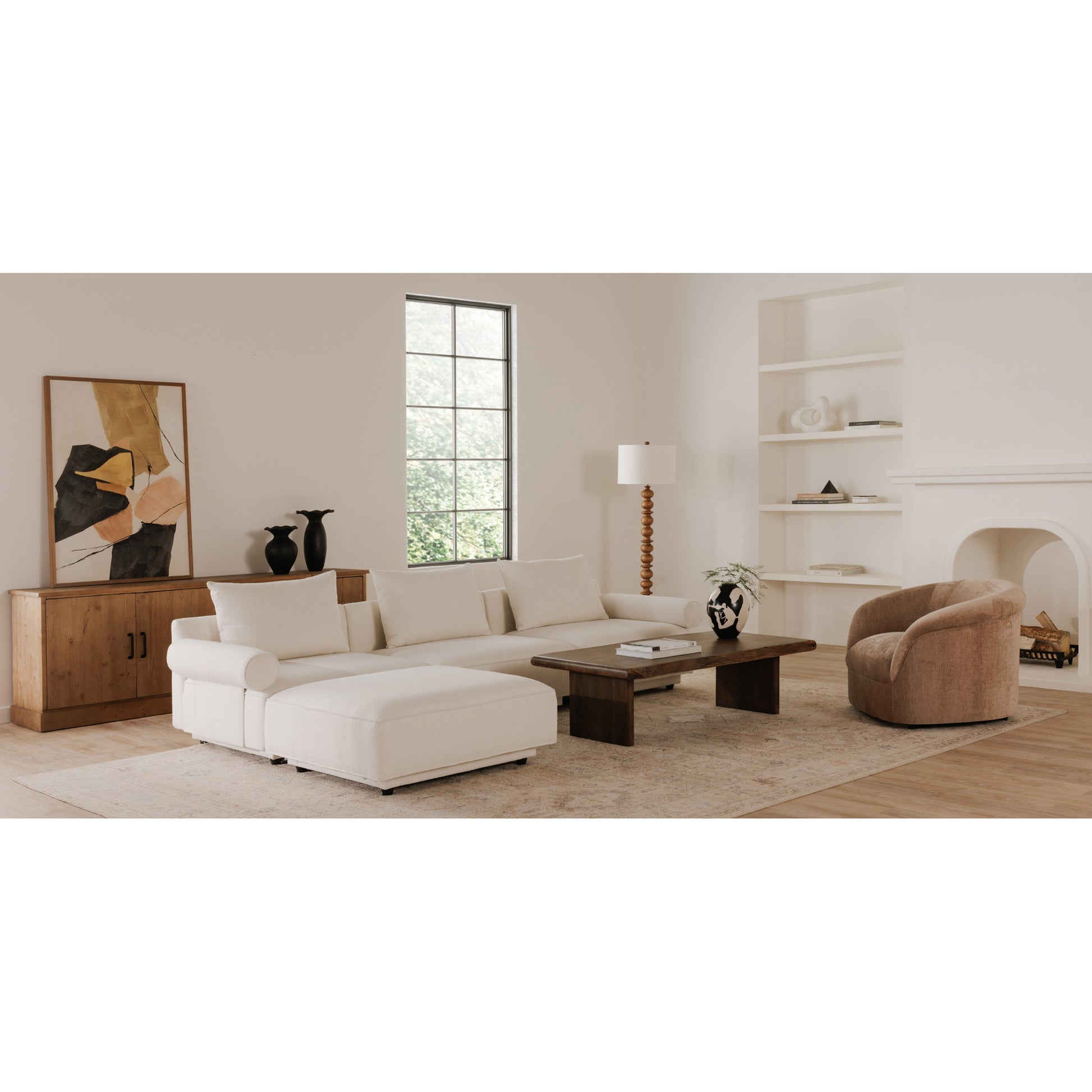 Thora Lounge Chair Blush - Central Designs