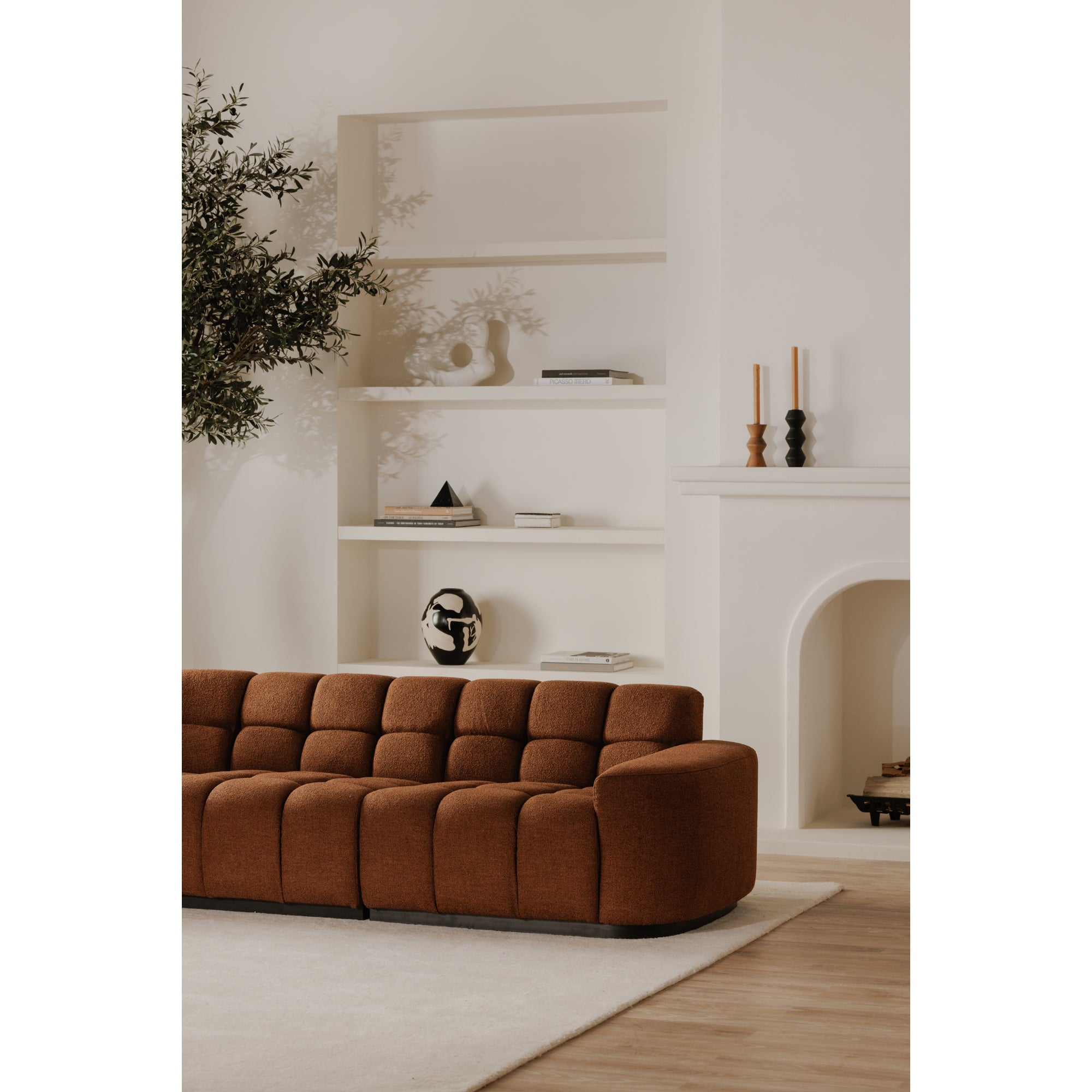 Roman L - Shaped Sectional Rust - Central Designs