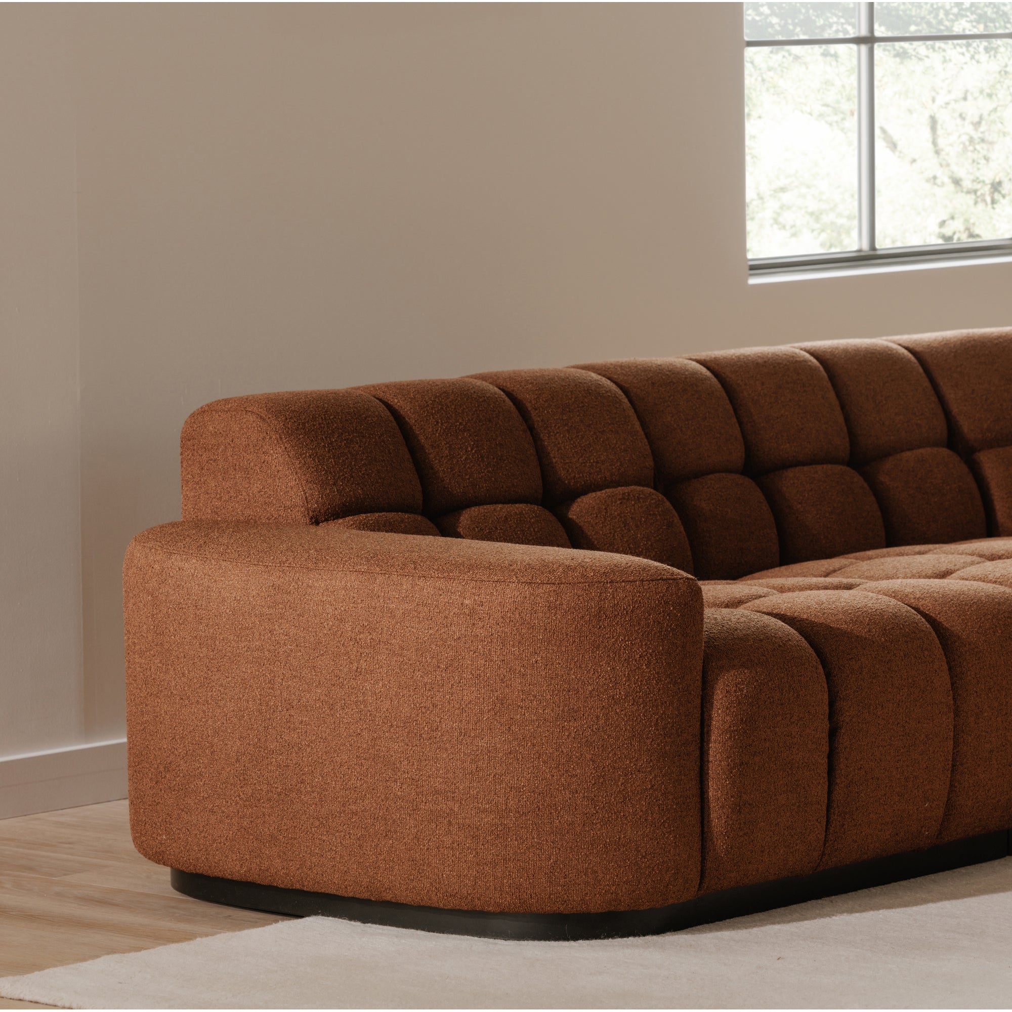 Roman L - Shaped Sectional Rust - Central Designs