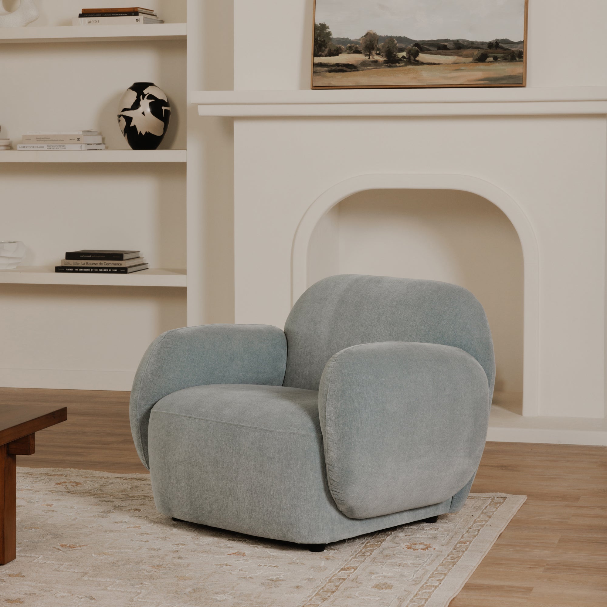 Hazel Lounge Chair Light Blue - Central Designs