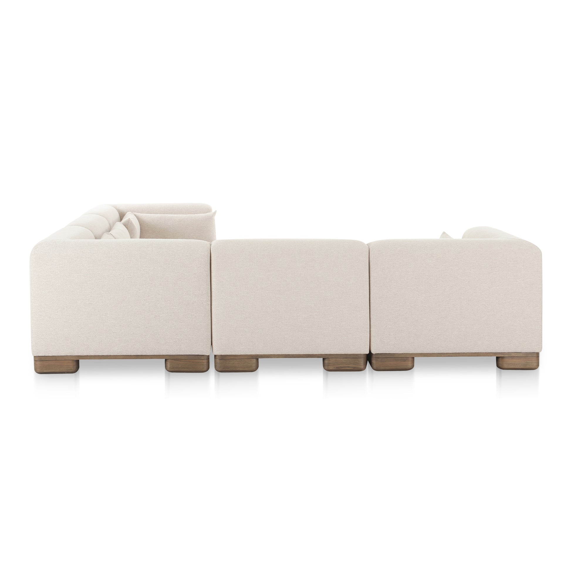 June Classic L - Shaped Modular Sectional Oatmeal - Central Designs