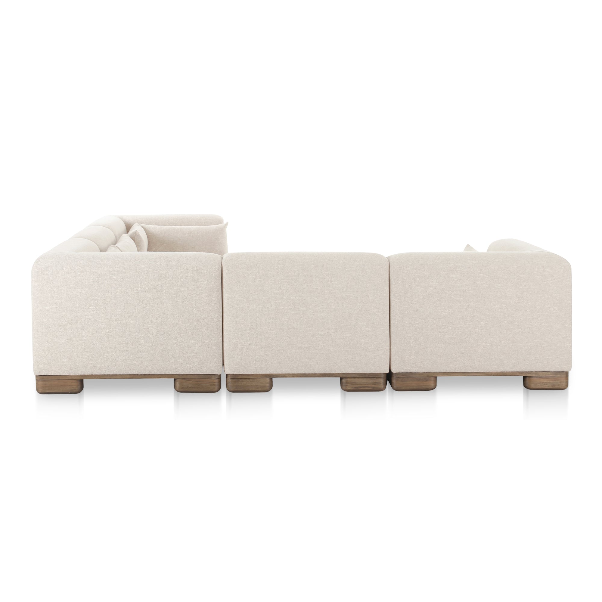 June Classic L - Shaped Modular Sectional Oatmeal - Central Designs