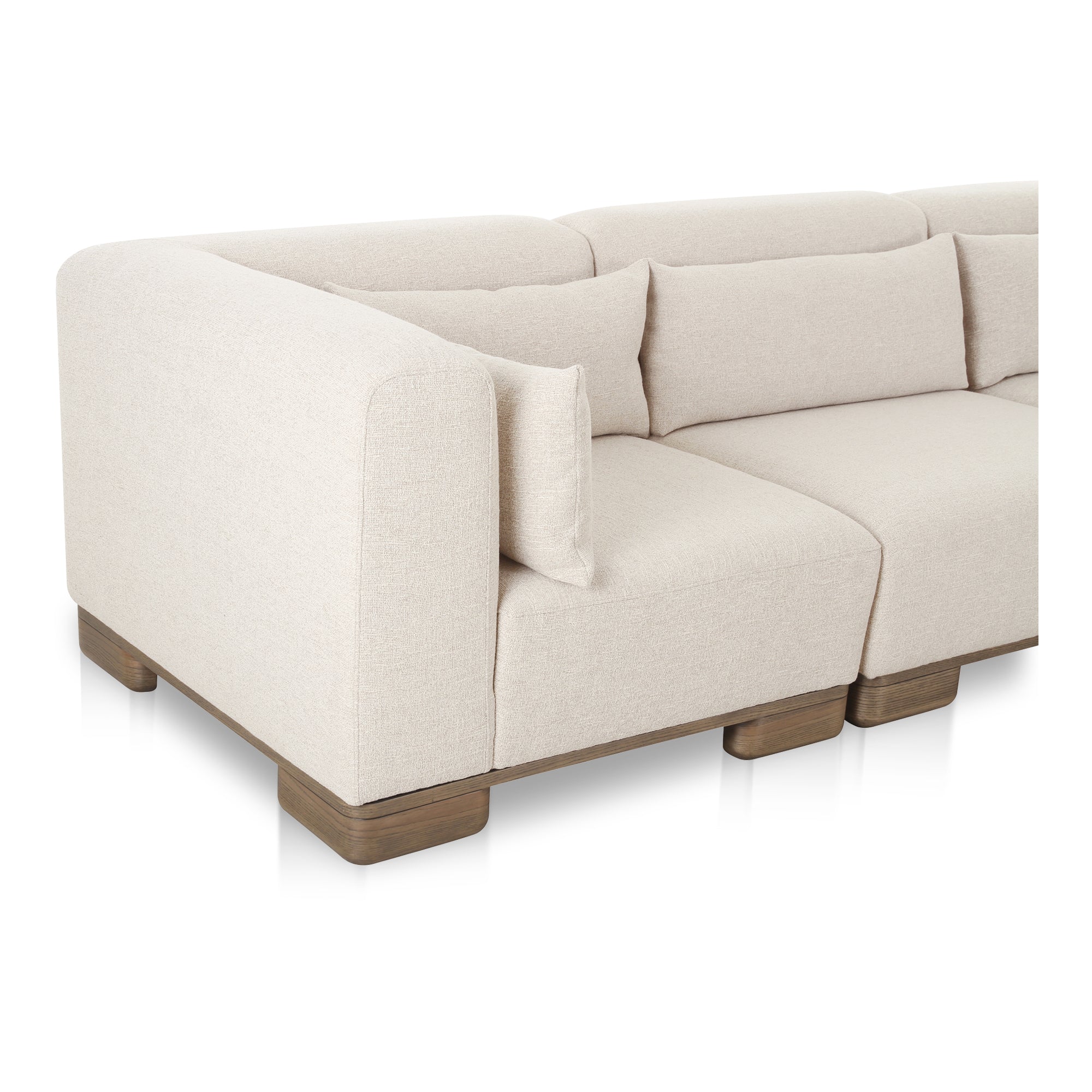 June Classic L - Shaped Modular Sectional Oatmeal - Central Designs