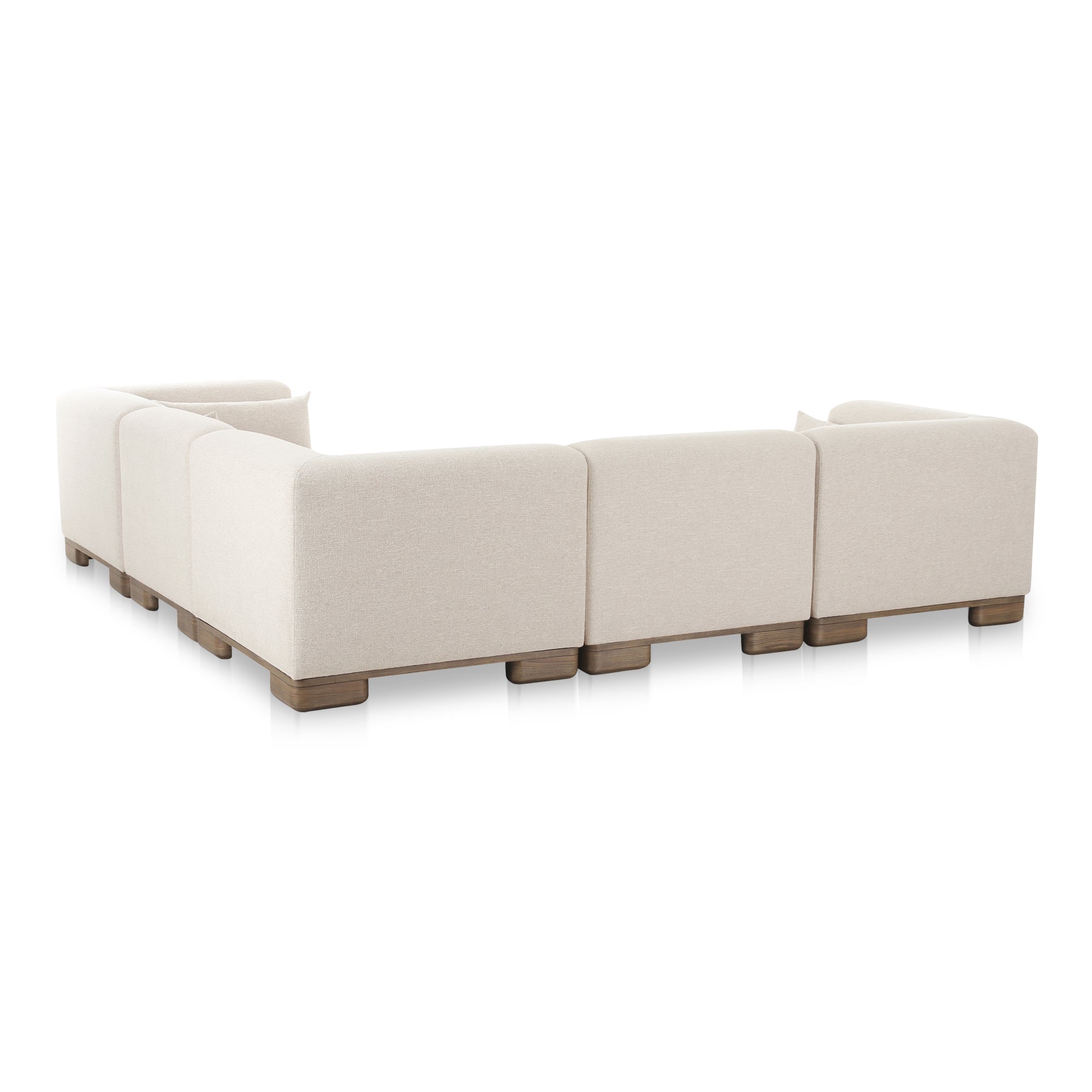 June Classic L - Shaped Modular Sectional Oatmeal - Central Designs