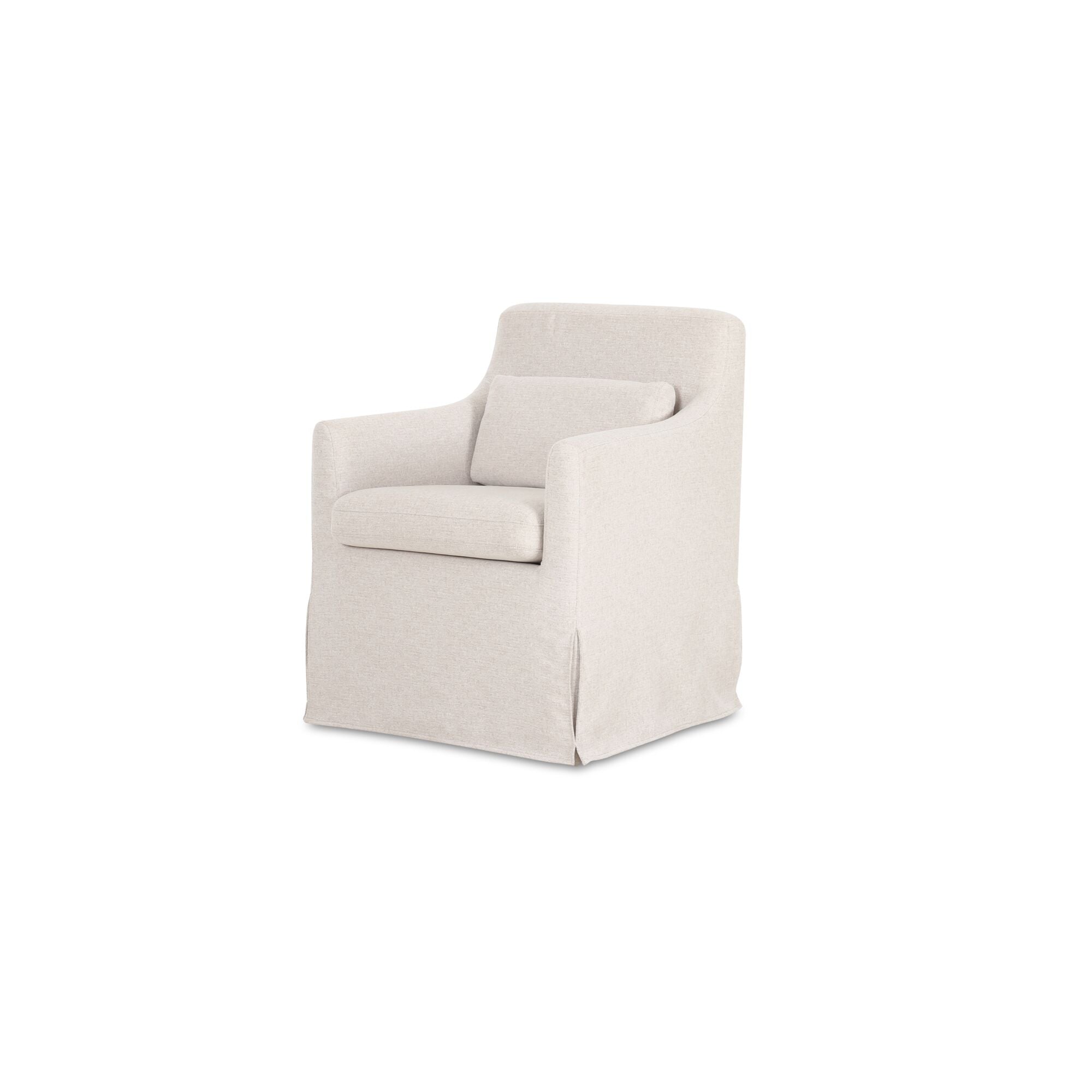Lydia Slipcover Dining Chair Beige