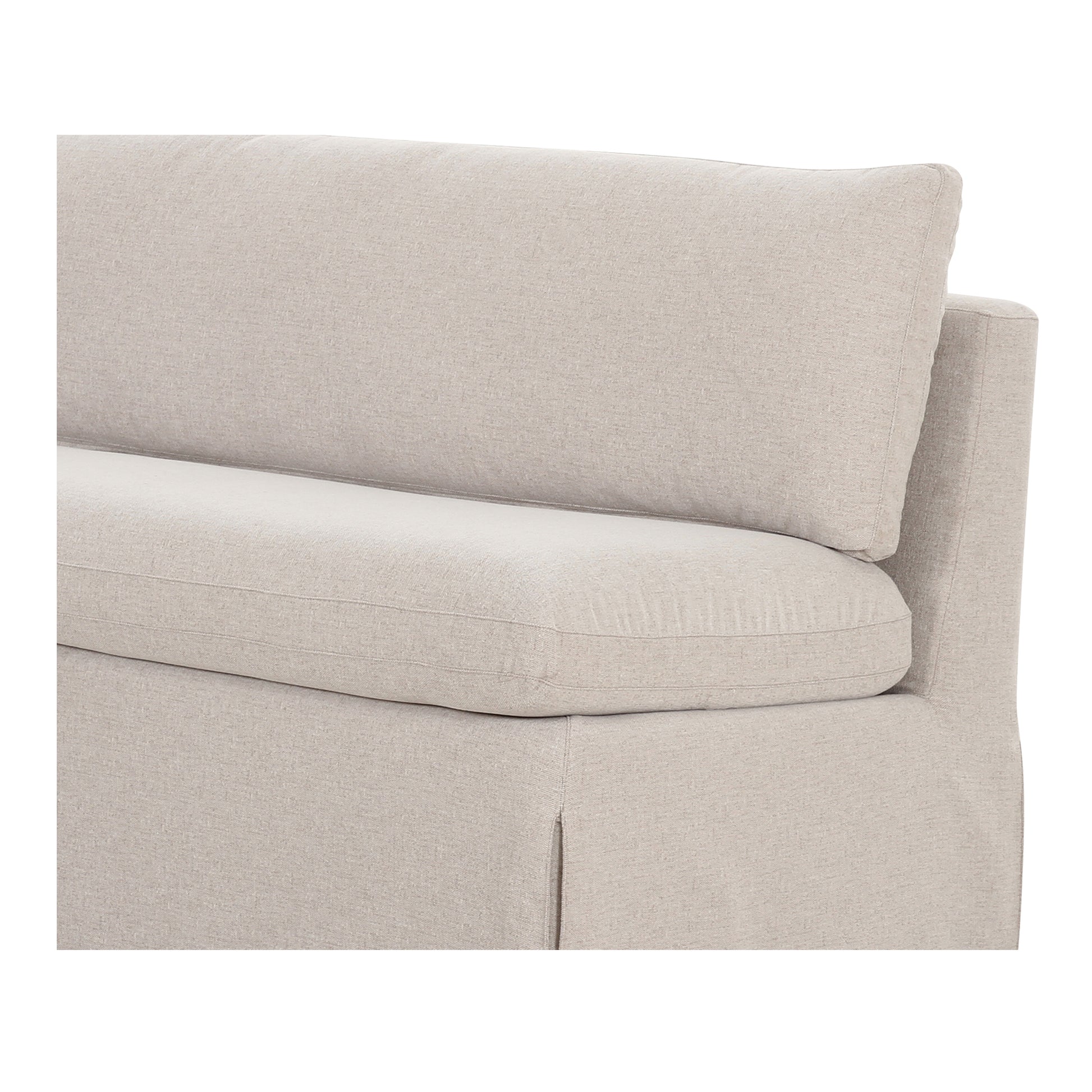 Fable Slipcover Dining Bench Beige - Central Designs