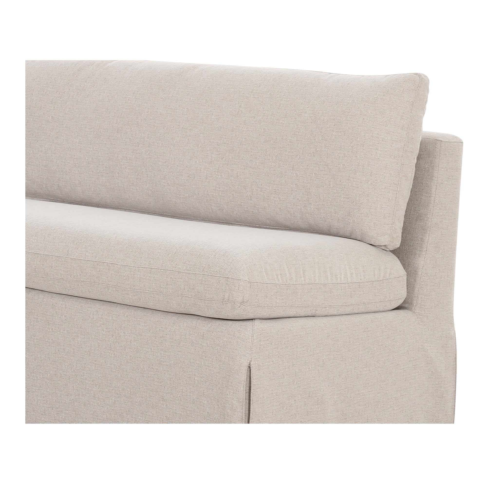 Fable Slipcover Dining Bench Beige - Central Designs