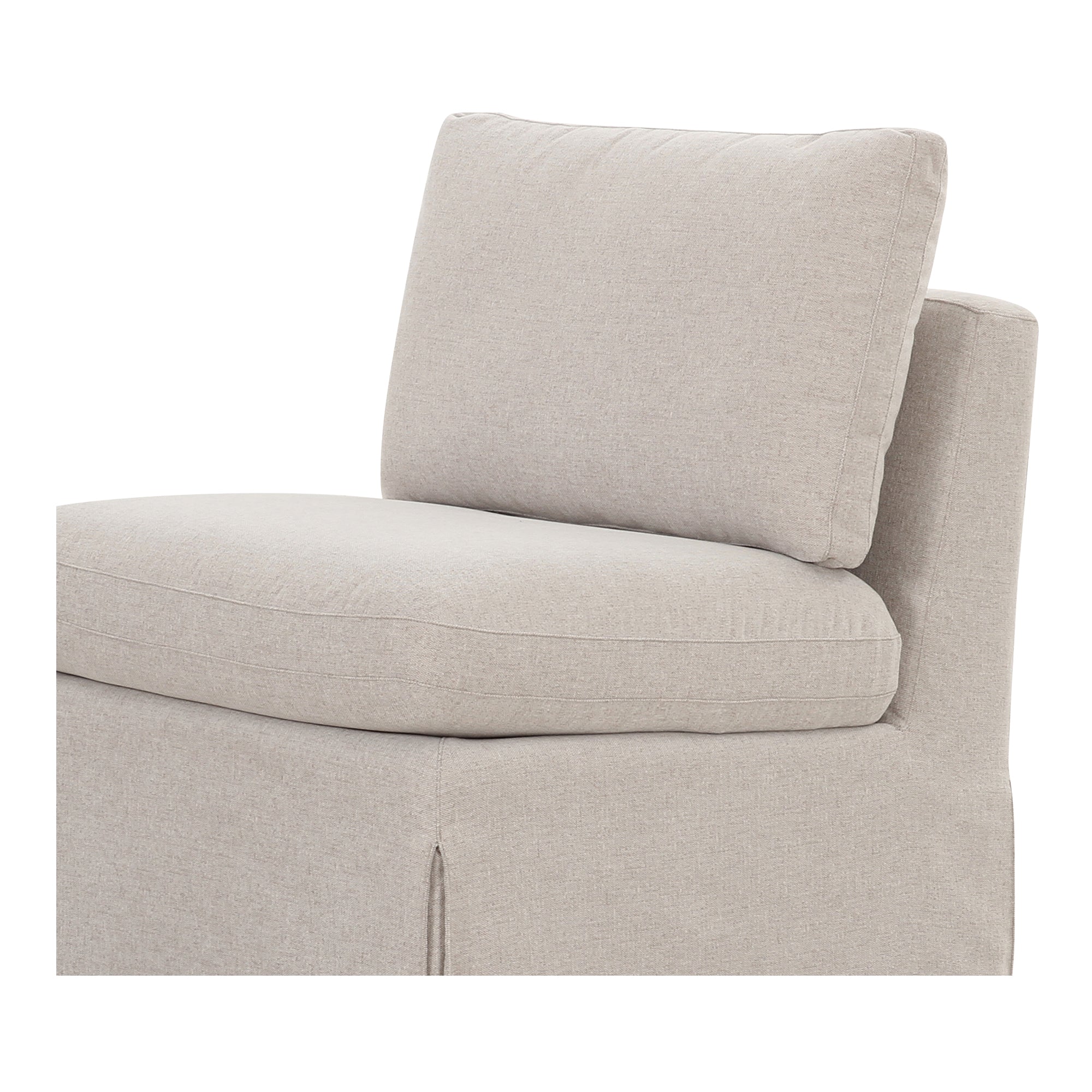 Fable Slipcover Dining Slipper Chair Beige - Central Designs