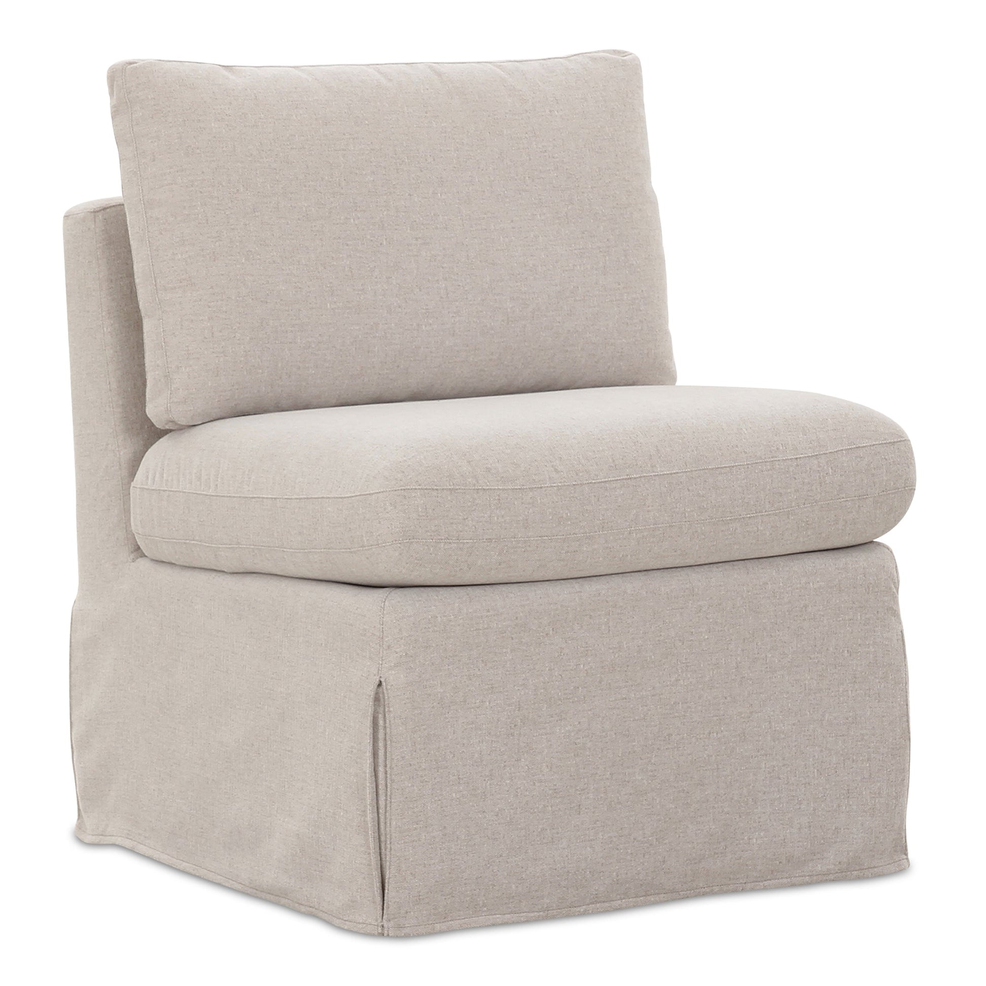 Fable Slipcover Dining Slipper Chair Beige - Central Designs