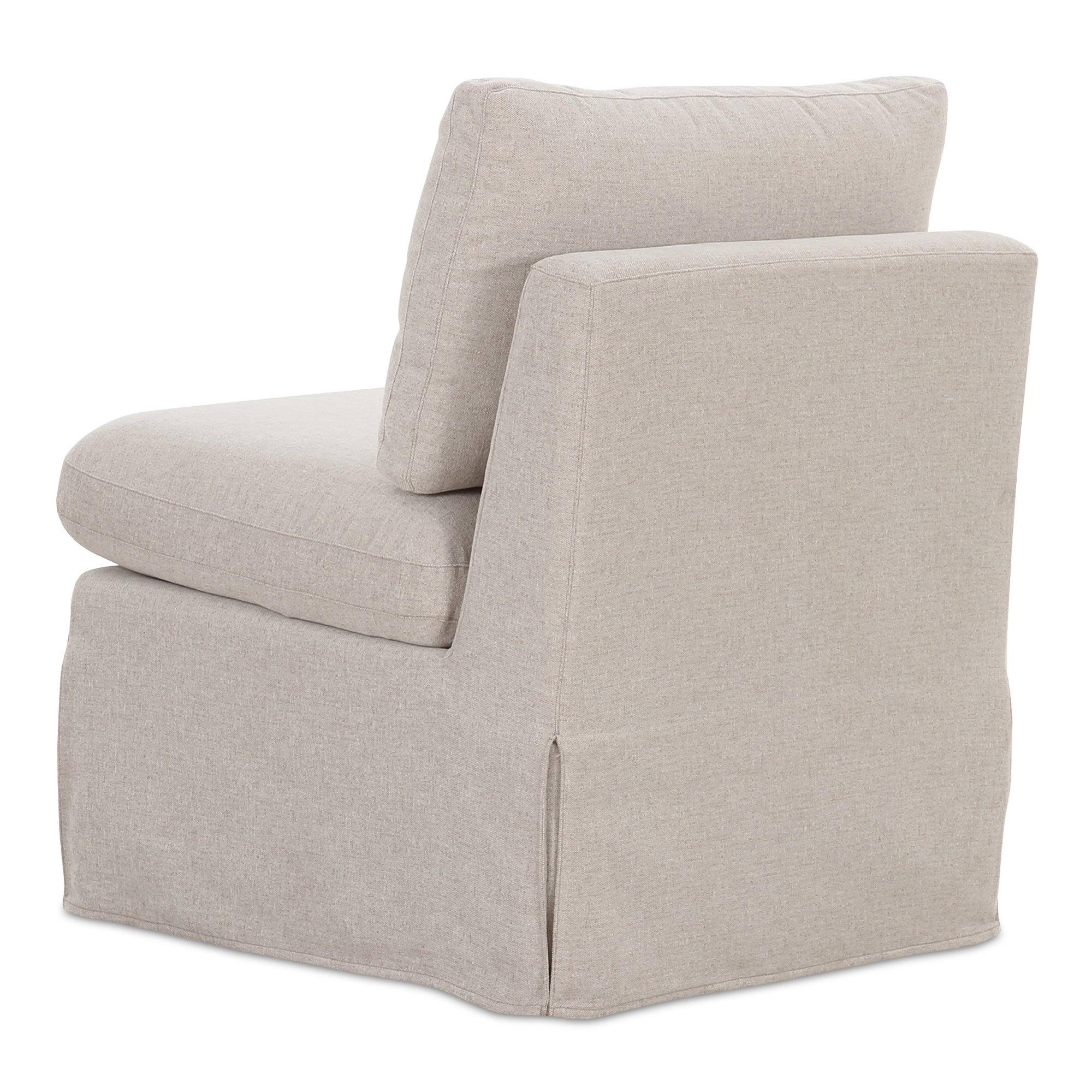 Fable Slipcover Dining Slipper Chair Beige - Central Designs