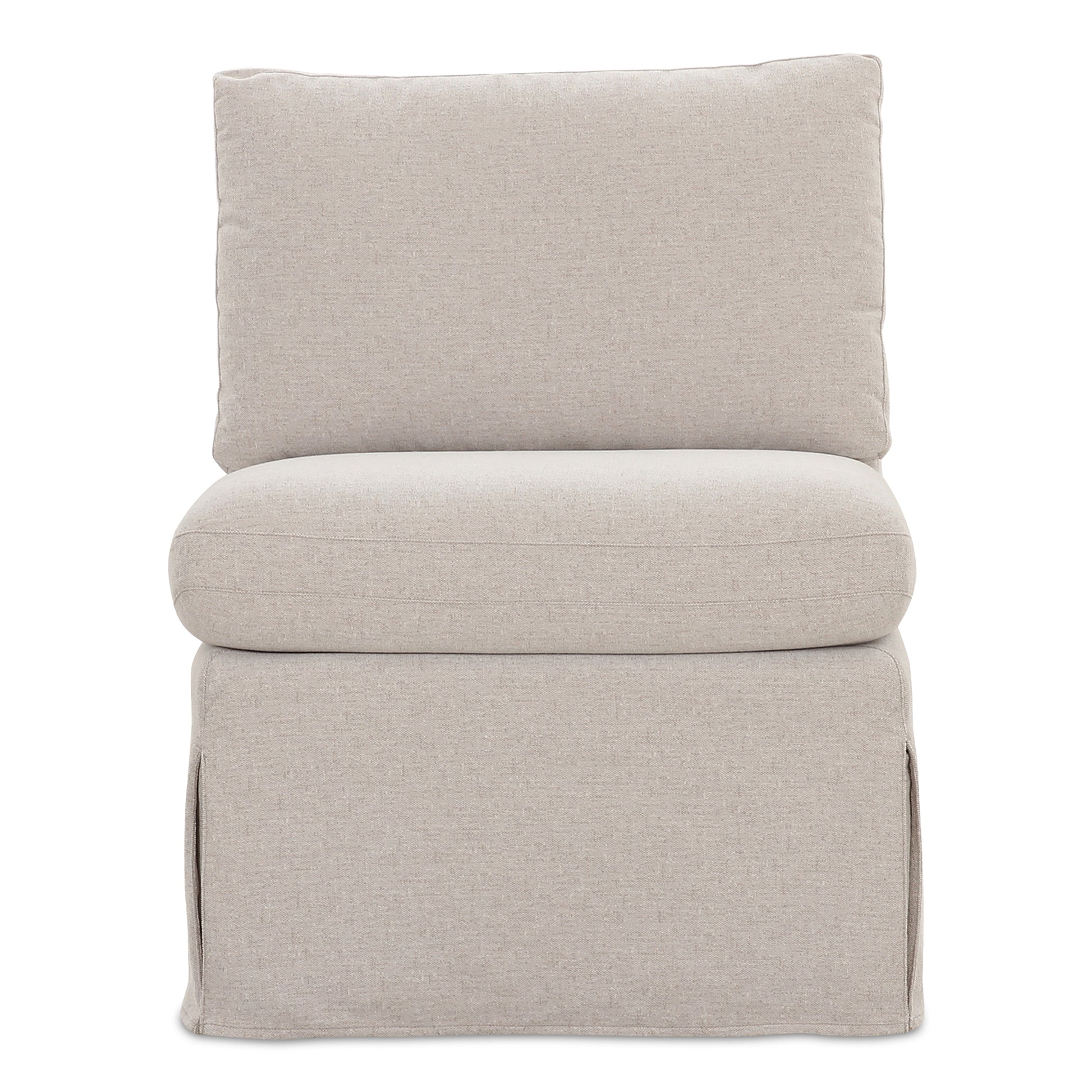 Fable Slipcover Dining Slipper Chair Beige - Central Designs