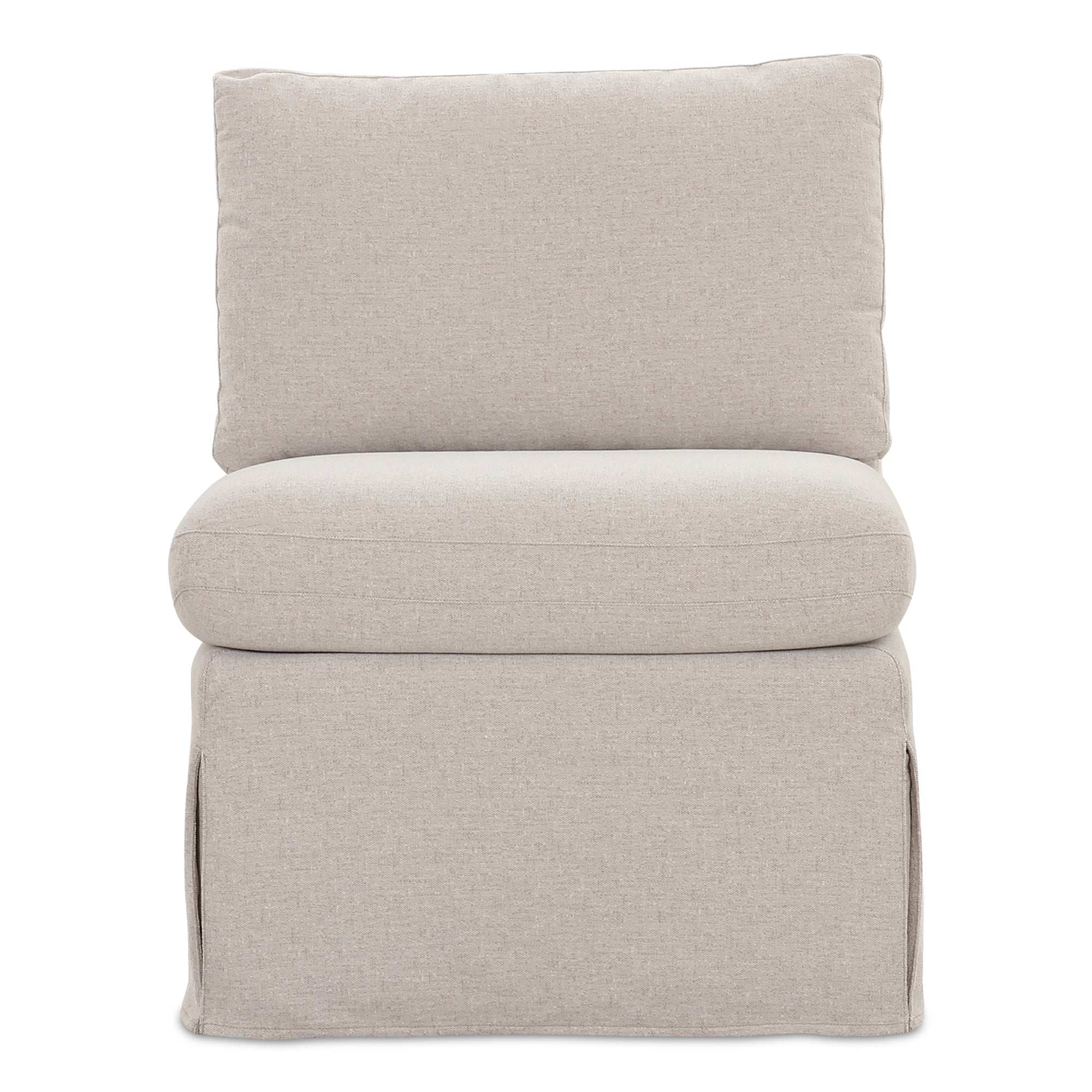 Fable Slipcover Dining Slipper Chair Beige - Central Designs
