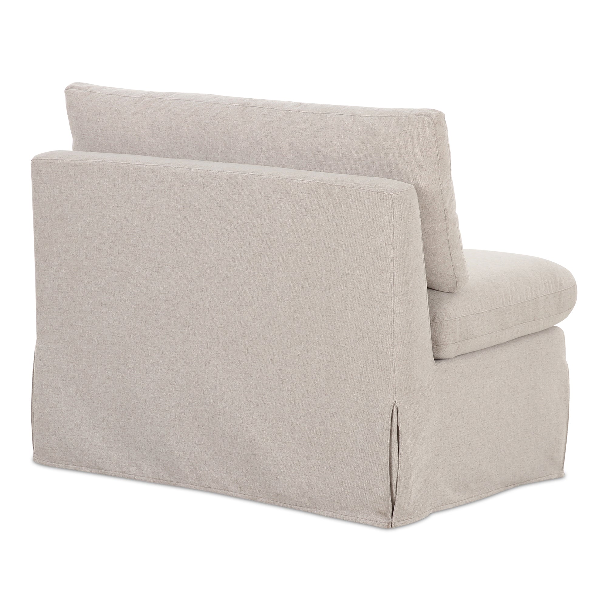 Fable Slipcover Dining Chair and Half Beige - Central Designs