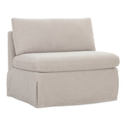 Fable Slipcover Dining Chair and Half Beige - Central Designs