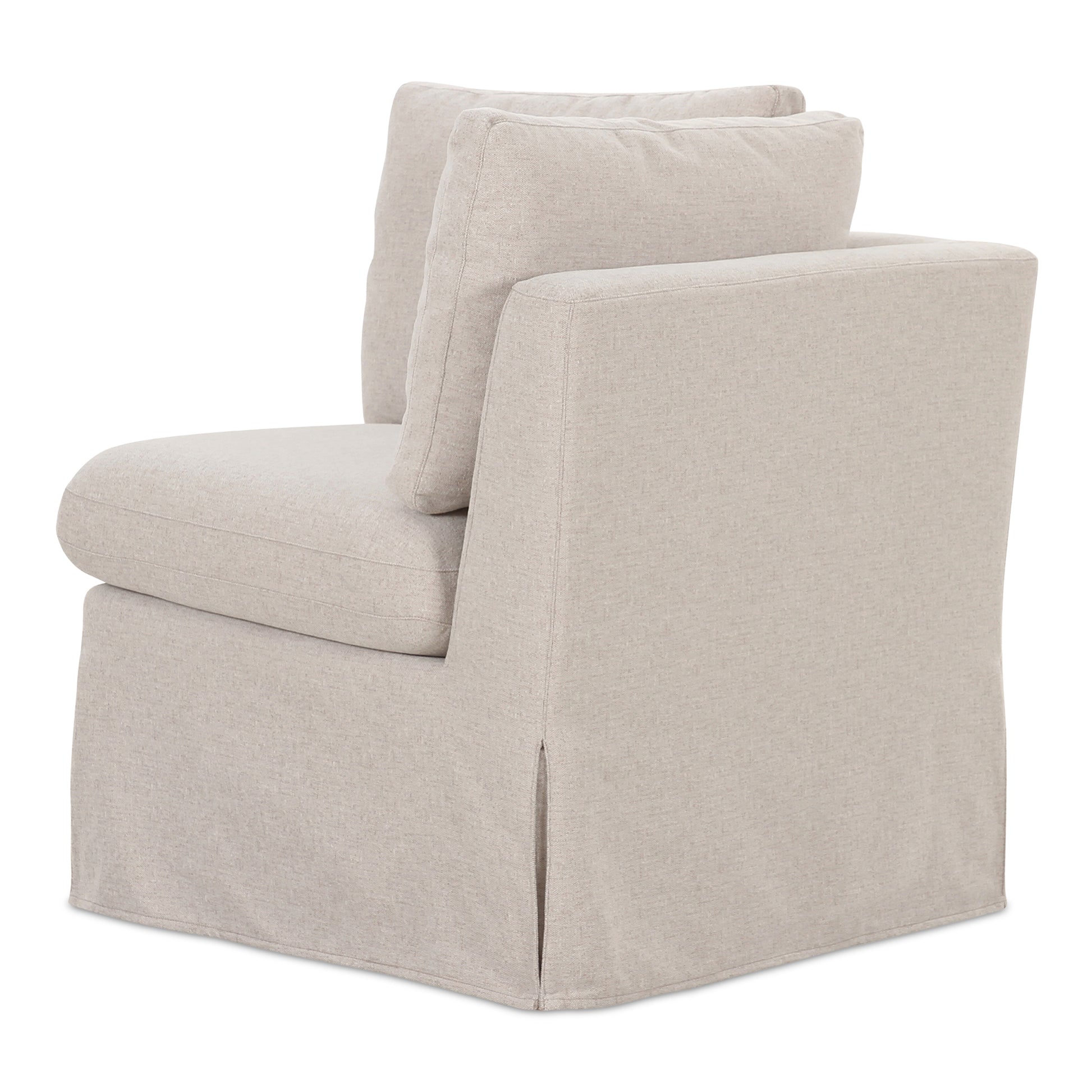 Fable Slipcover Dining Corner Chair Beige - Central Designs