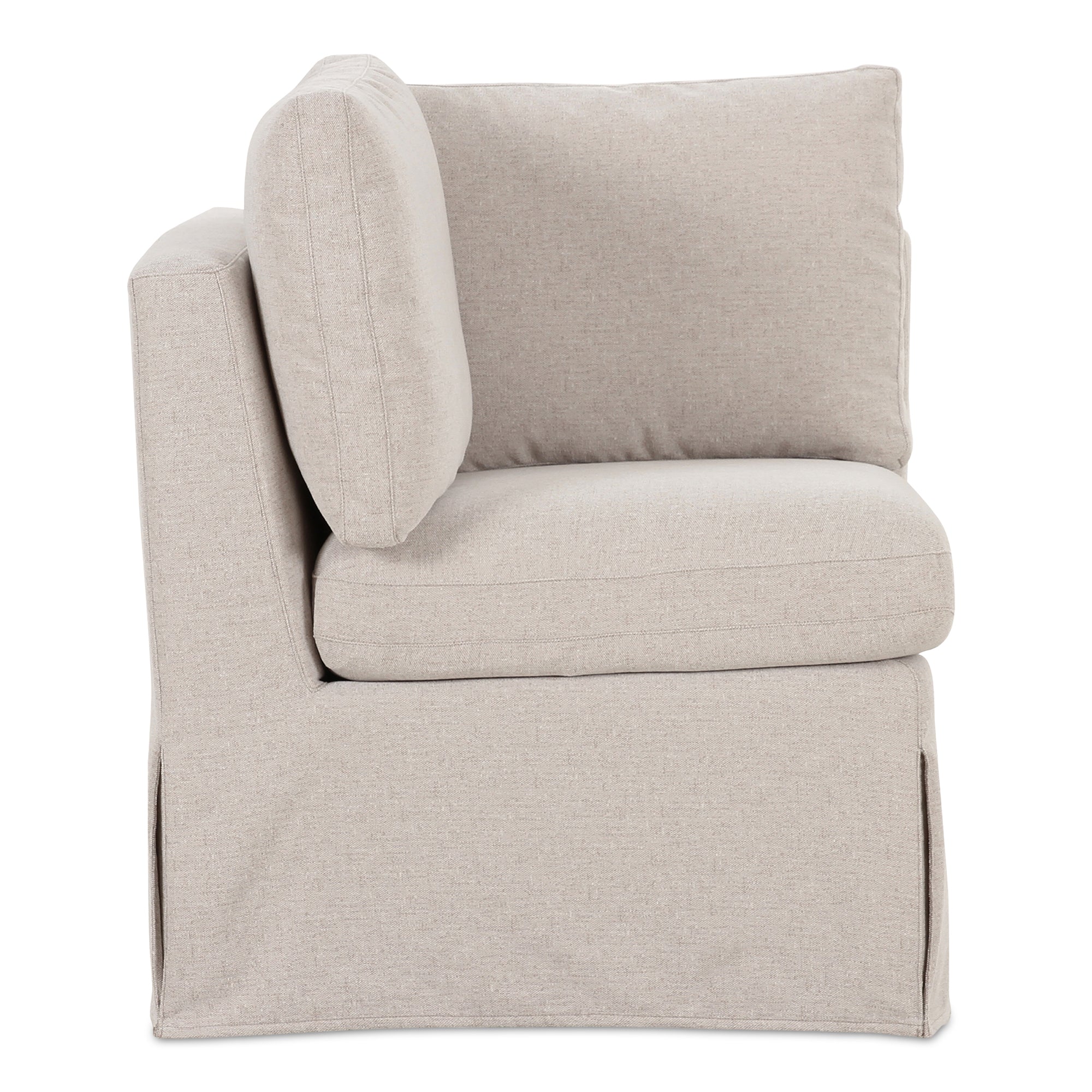 Fable Slipcover Dining Corner Chair Beige - Central Designs