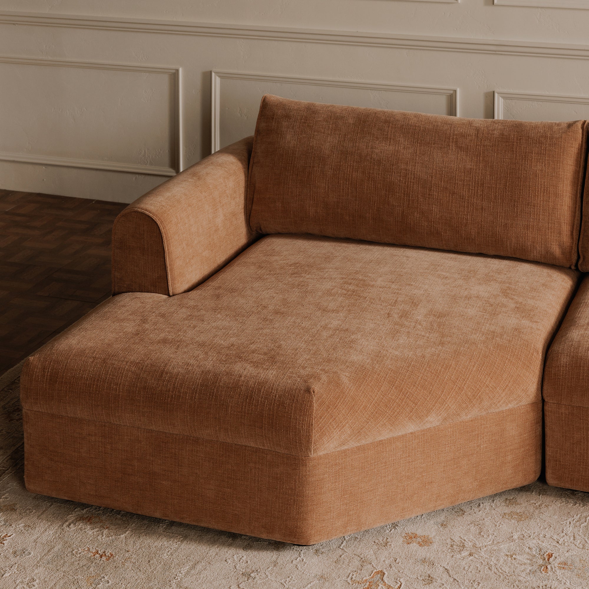 Madrid Left Sectional Heritage Pink - Central Designs