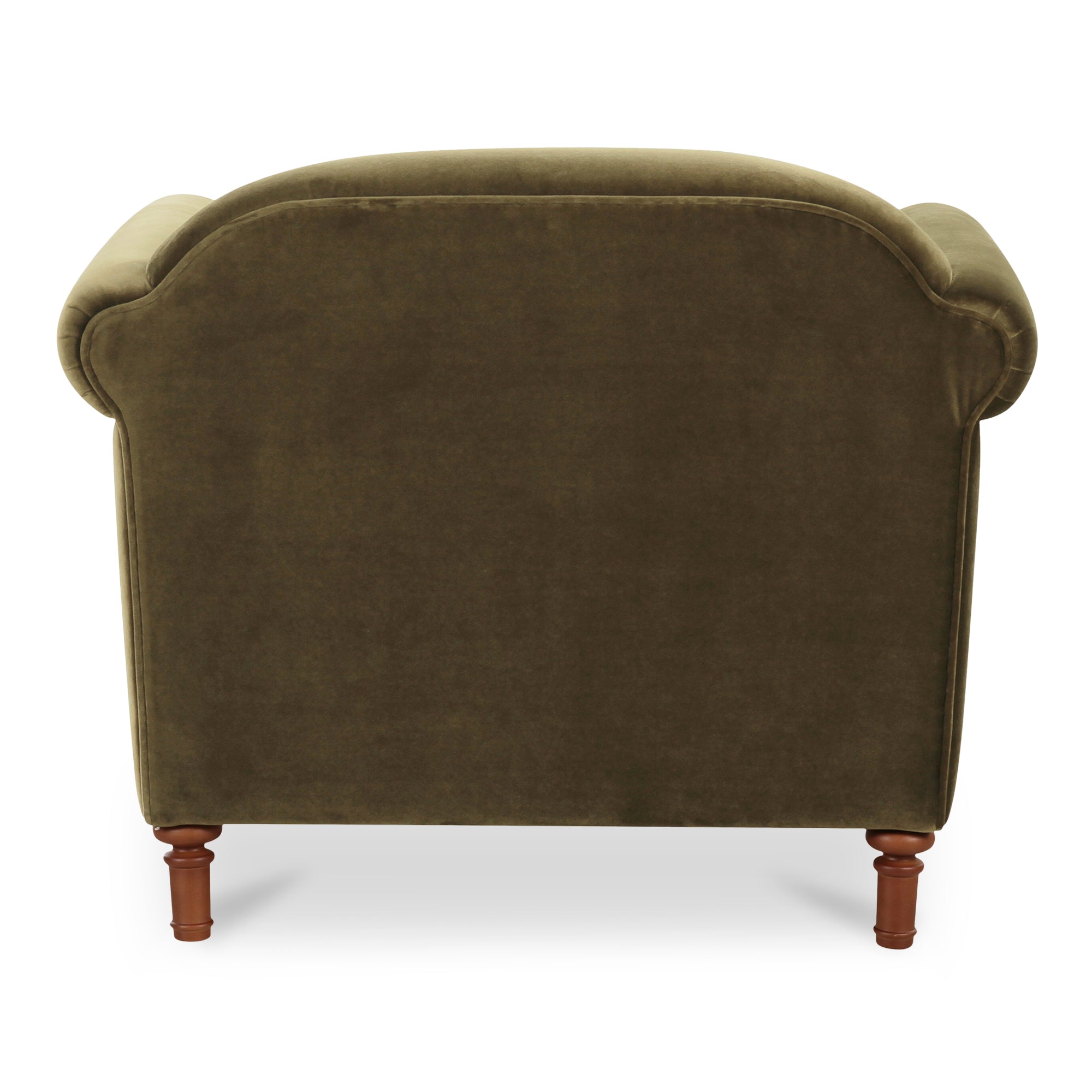 Harmony Accent Chair Dark Green Faux Mohair - Central Designs