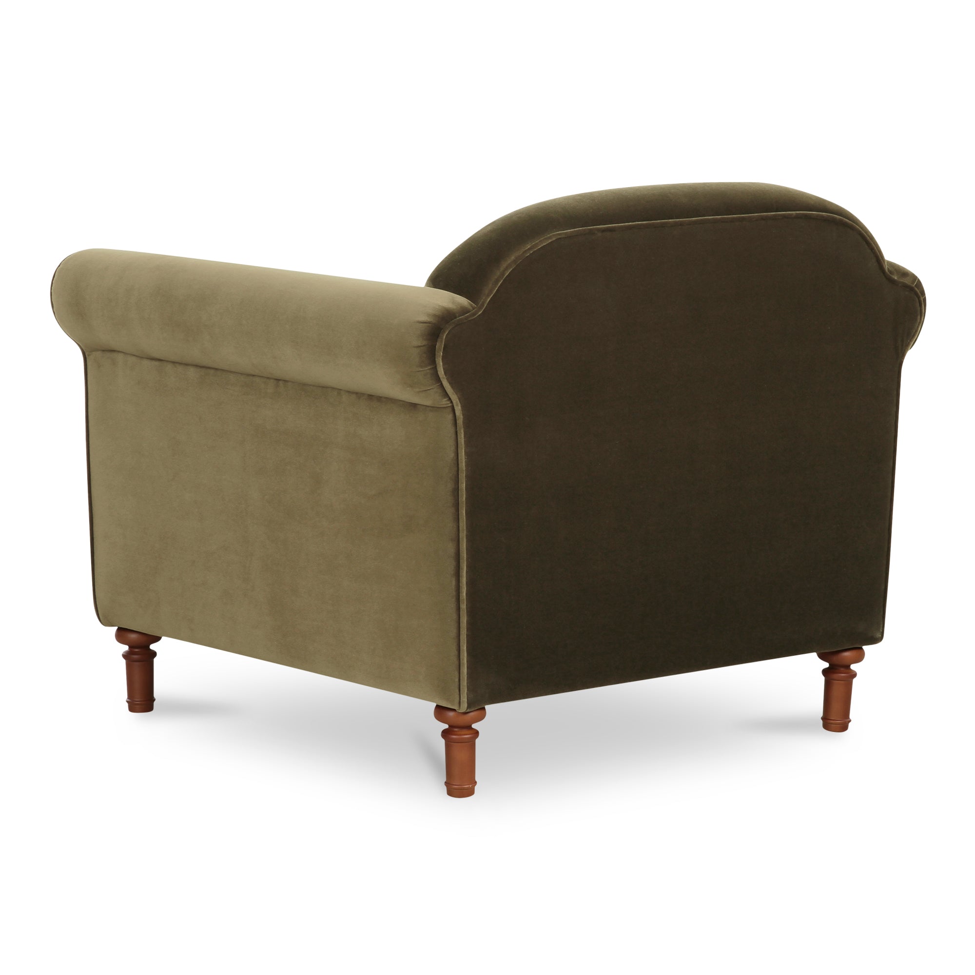 Harmony Accent Chair Dark Green Faux Mohair - Central Designs