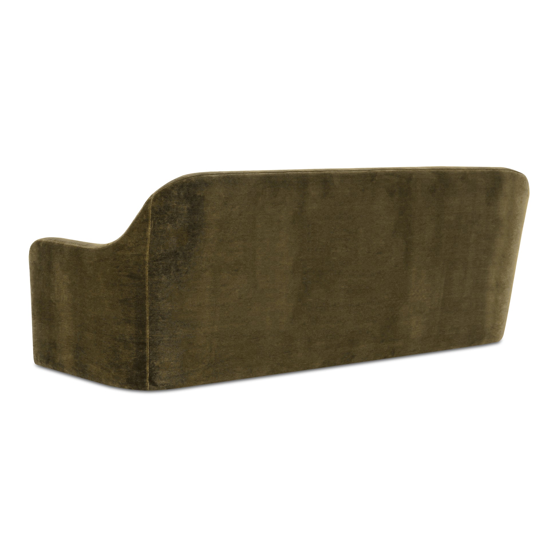 Rialto Sofa Dark Green Faux Mohair - Central Designs