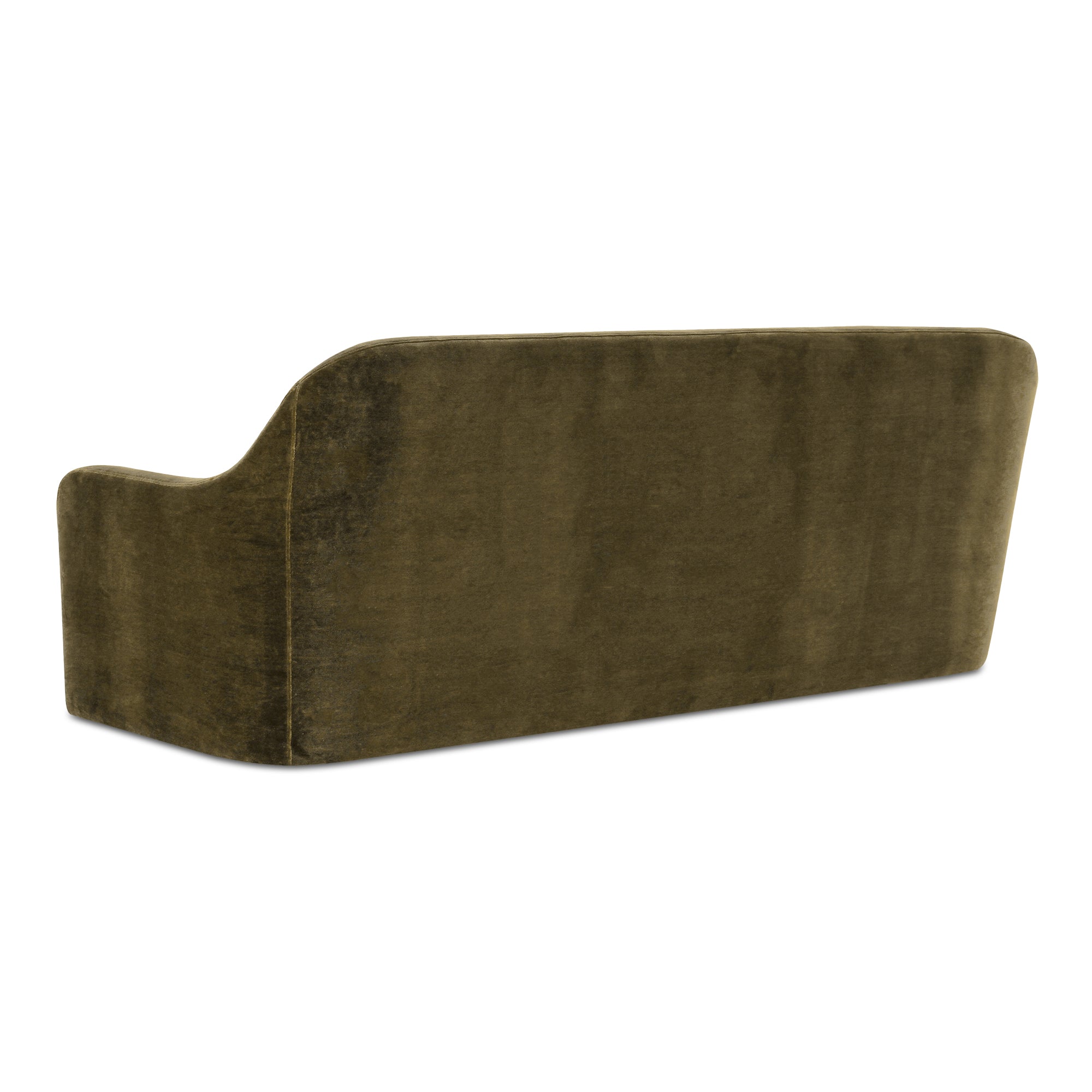 Rialto Sofa Dark Green Faux Mohair - Central Designs