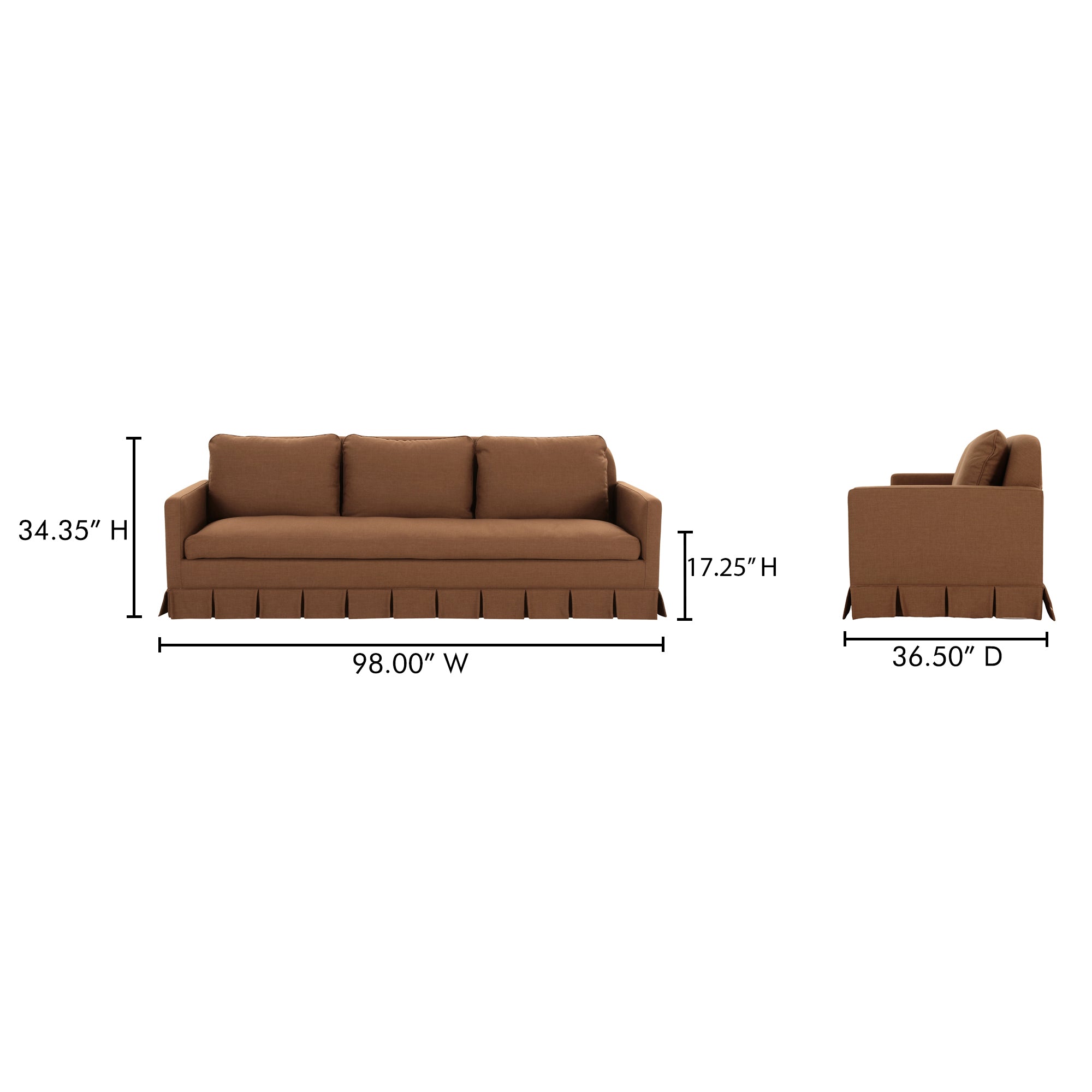 Pellicano Sofa Terracotta - Central Designs