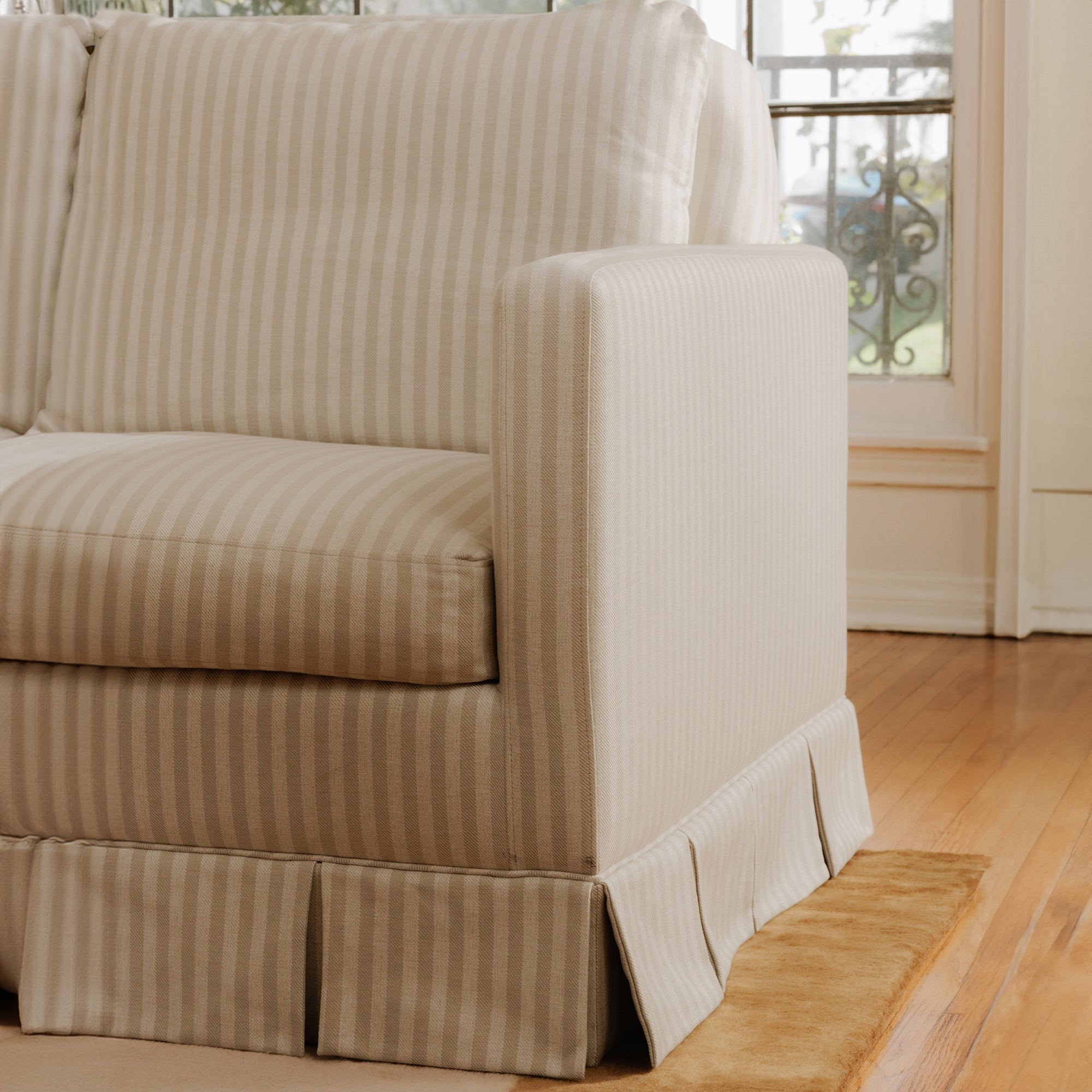 Pellicano Sofa Beige Stripe - Central Designs
